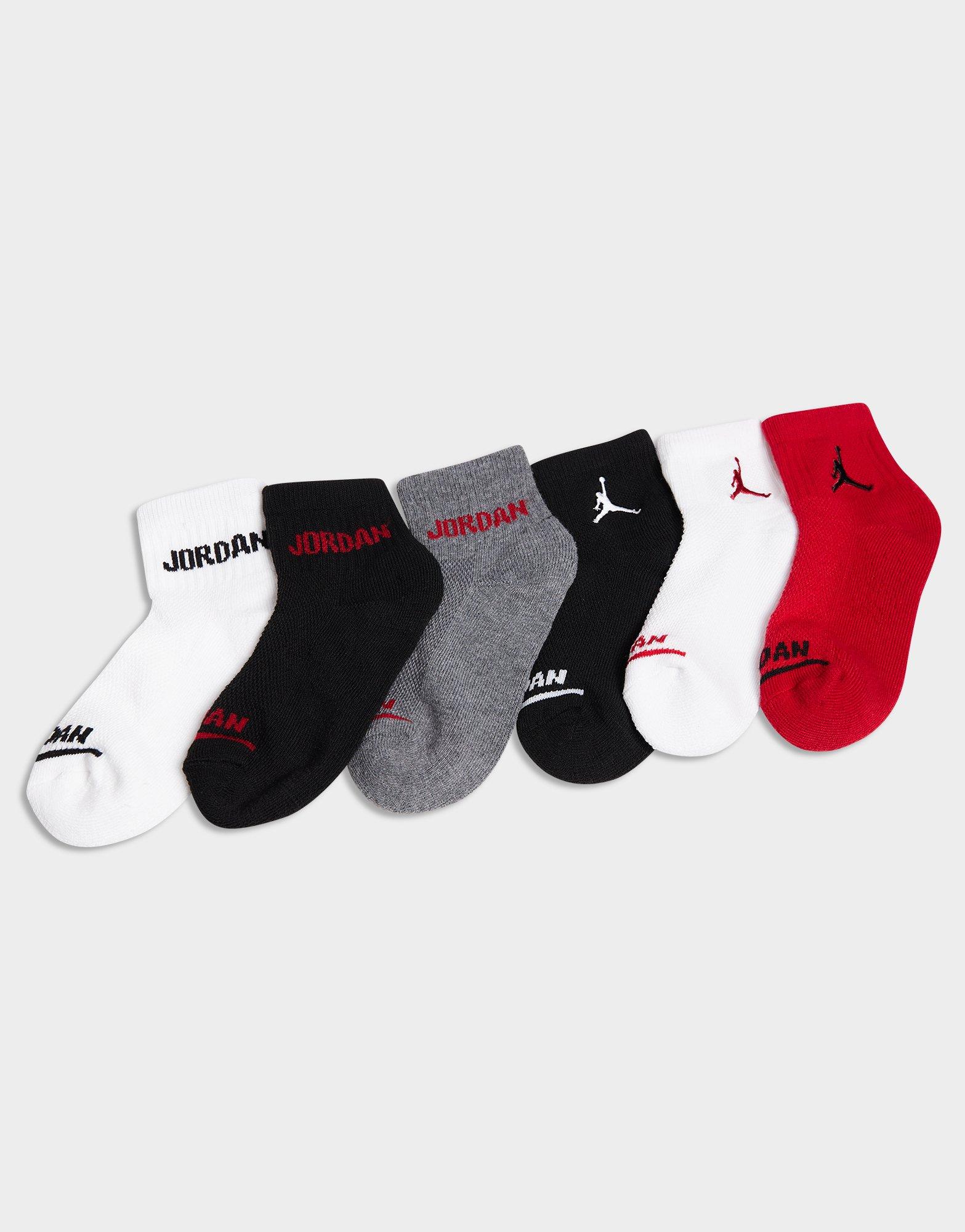 Multi Jordan 6-Pack Ankle Socks Junior