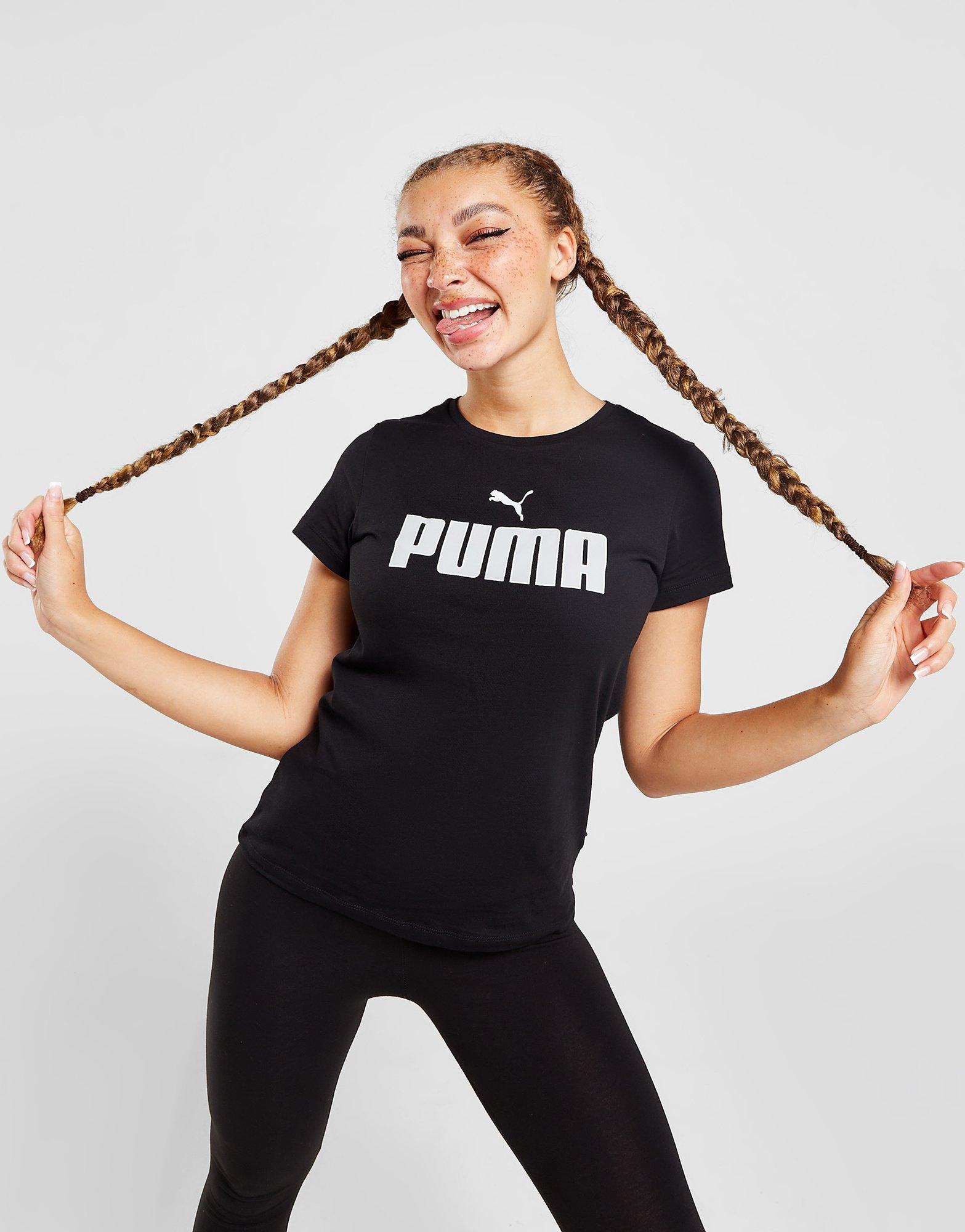 Black Puma Core Outline Logo T-Shirt - JD Sports Global