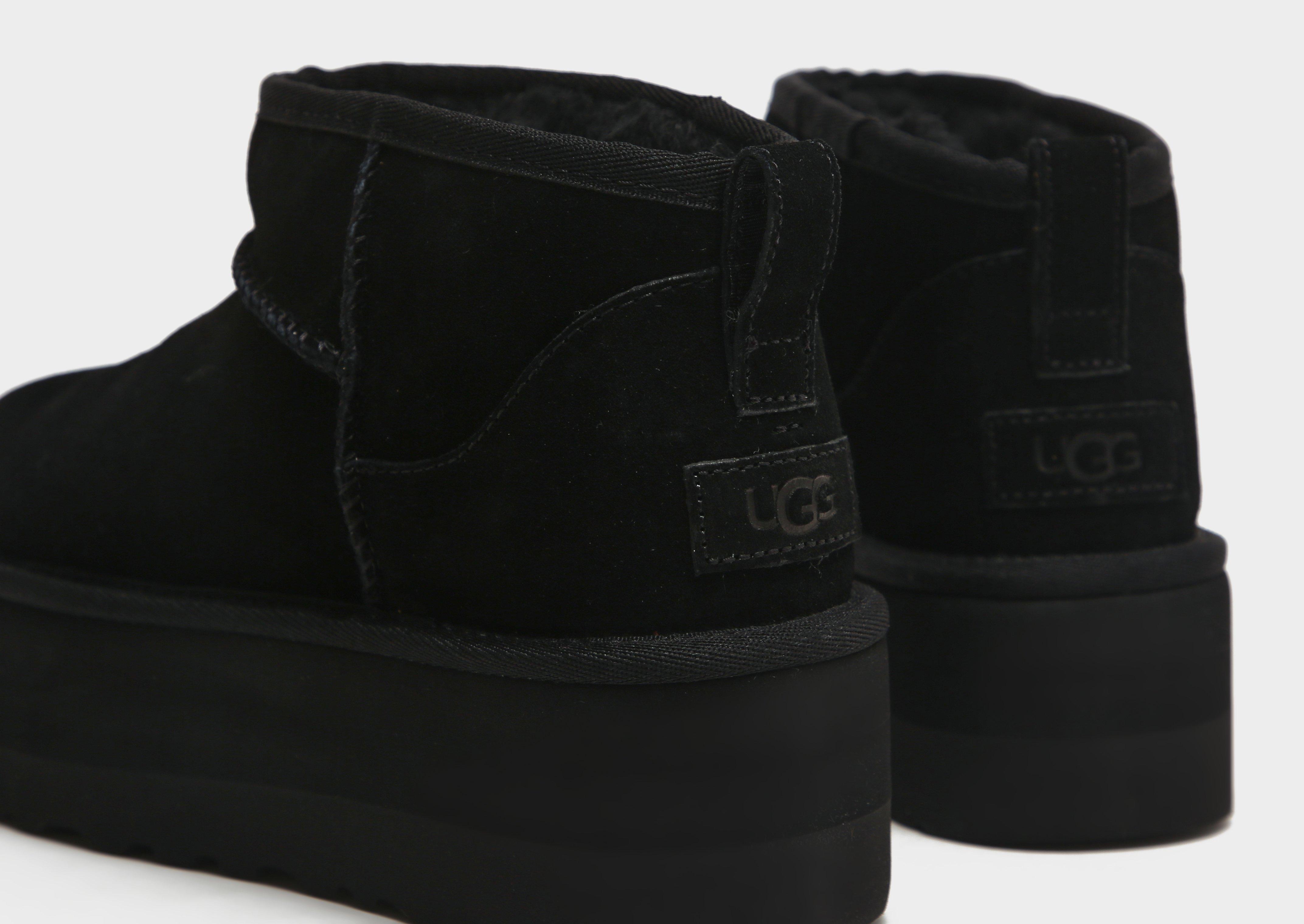 UGG Classic Ultra Mini Platform Ankle Boots - Black