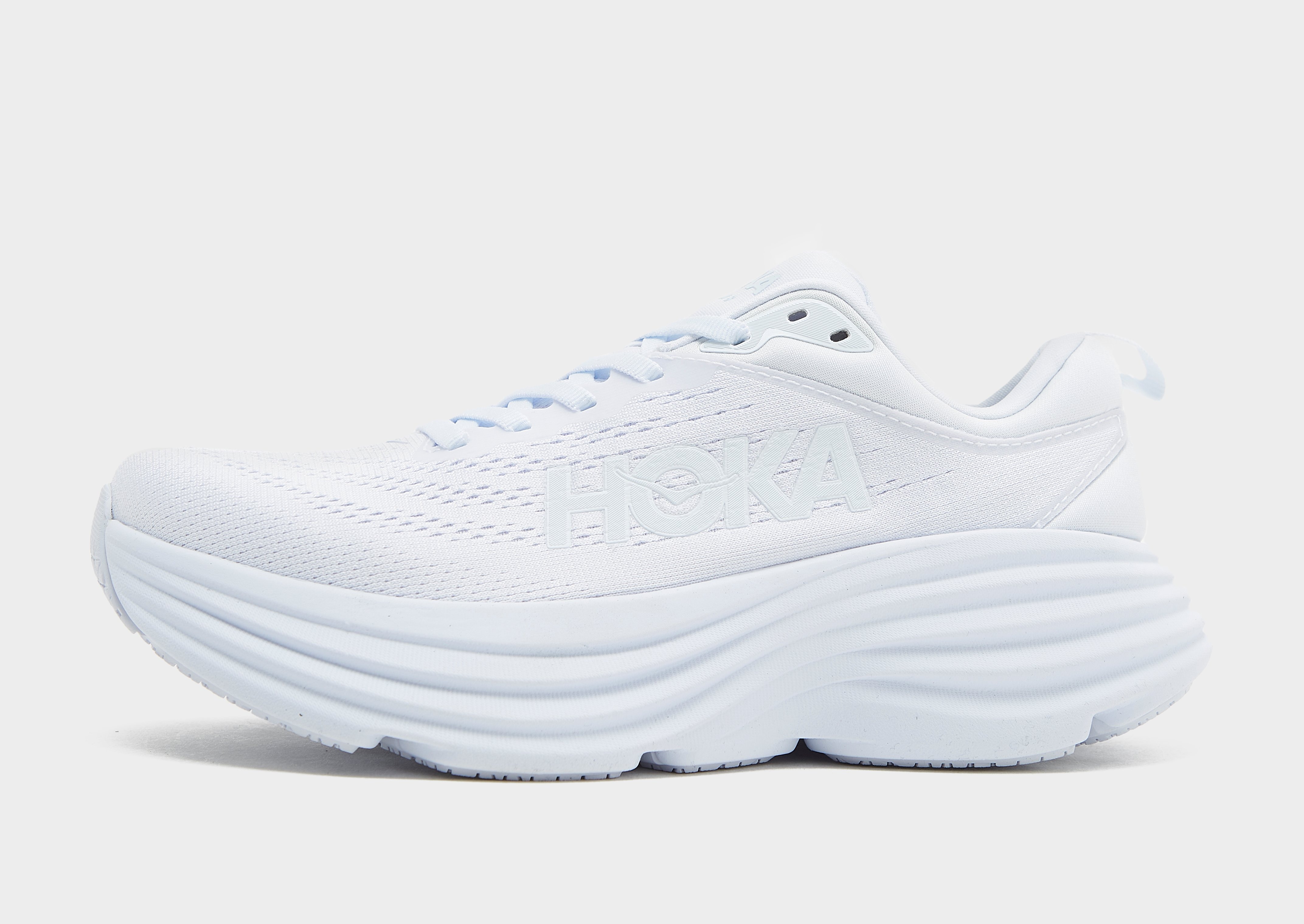 White HOKA Bondi 8 Women's - JD Sports Ireland