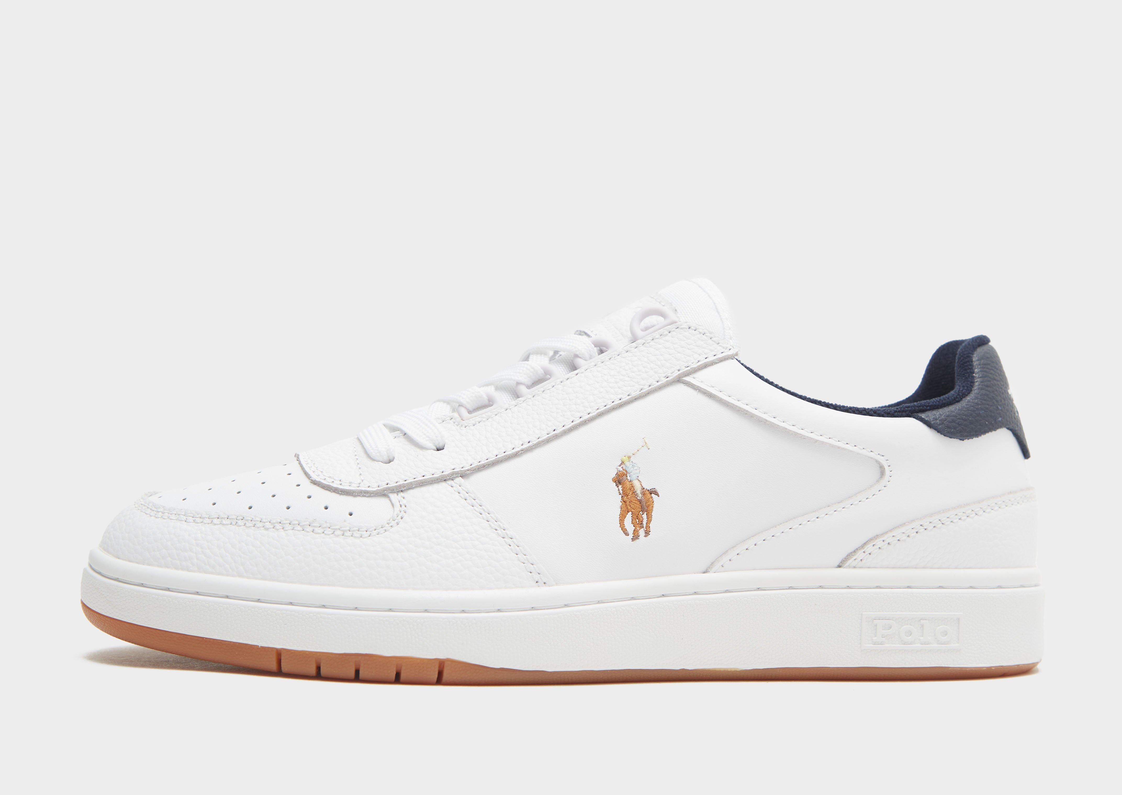 Ralph lauren white tennis on sale shoes