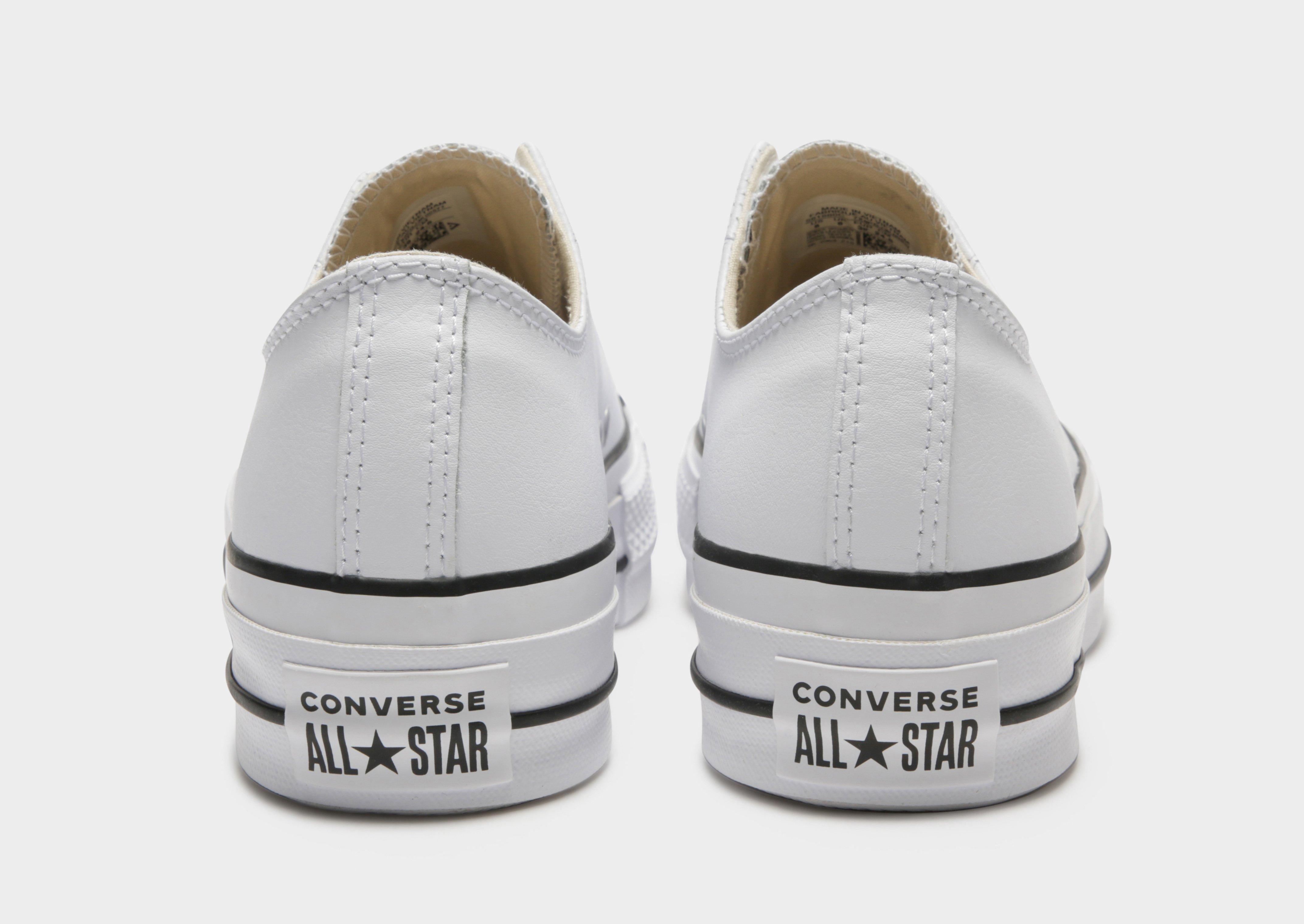 White Converse All Star Lift Leather Women s JD Sports