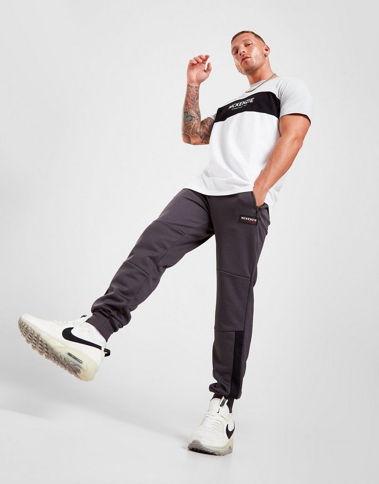 Black McKenzie Poly Tech Colour Block Track Pants | JD Sports Global