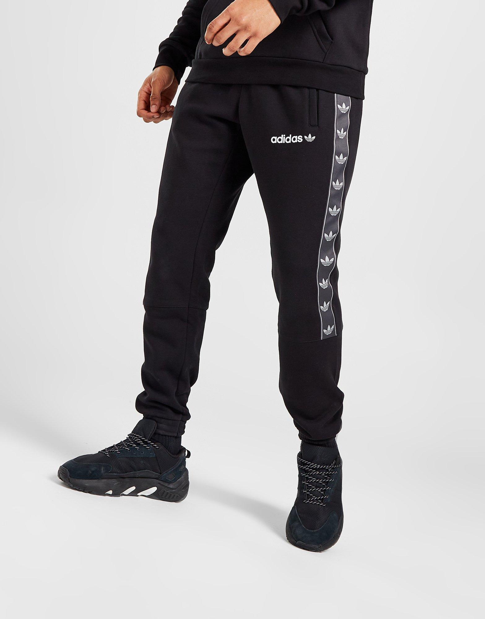 Extracción Matrona forma adidas Originals pantalón de chándal Tape en Negro | JD Sports España