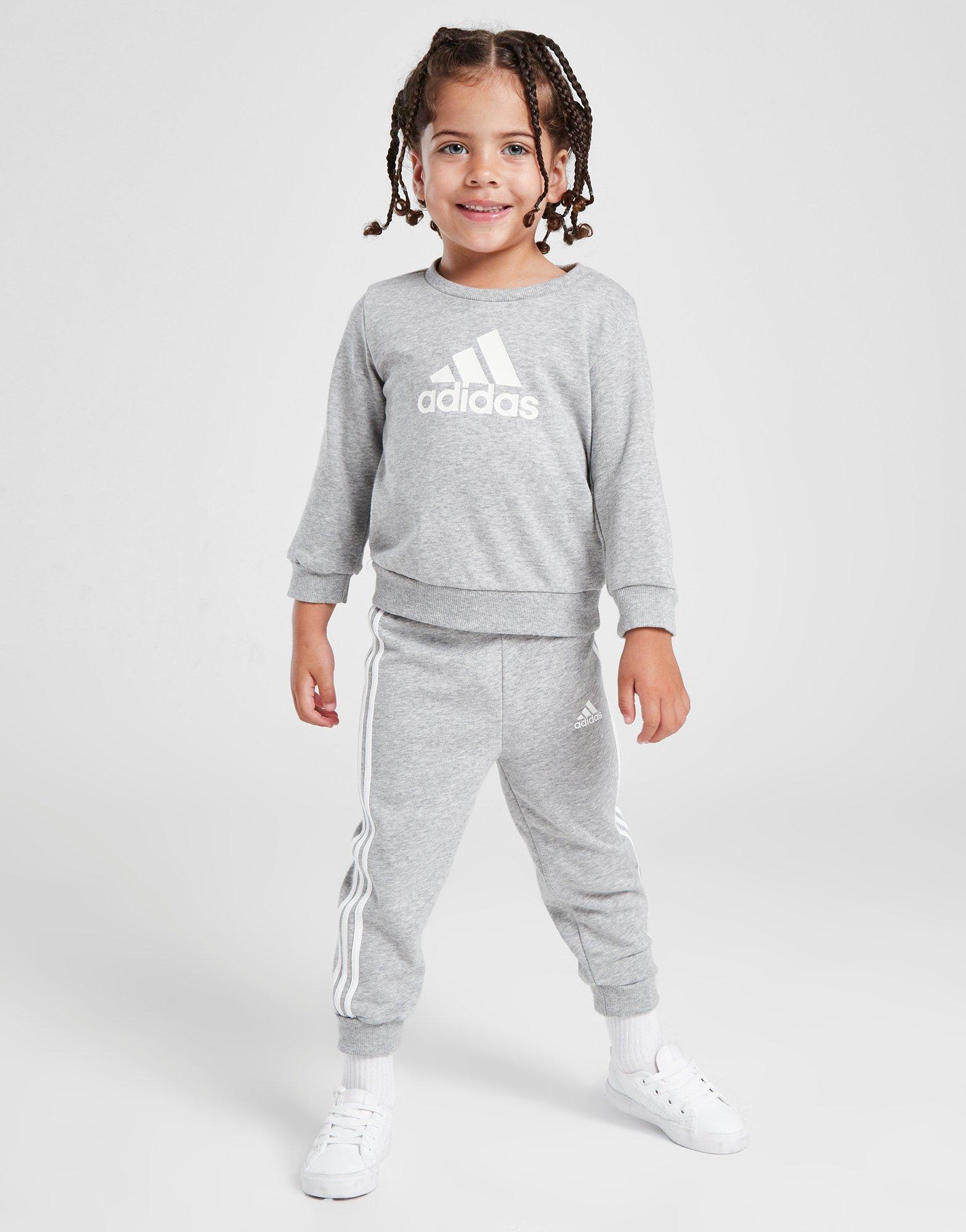 Grey on sale adidas tracksuit