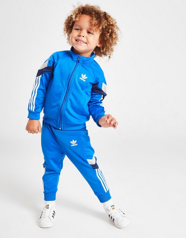 cigarro pollo Conflicto Blue adidas Originals Revike Colour Block Tracksuit Infant's - JD Sports
