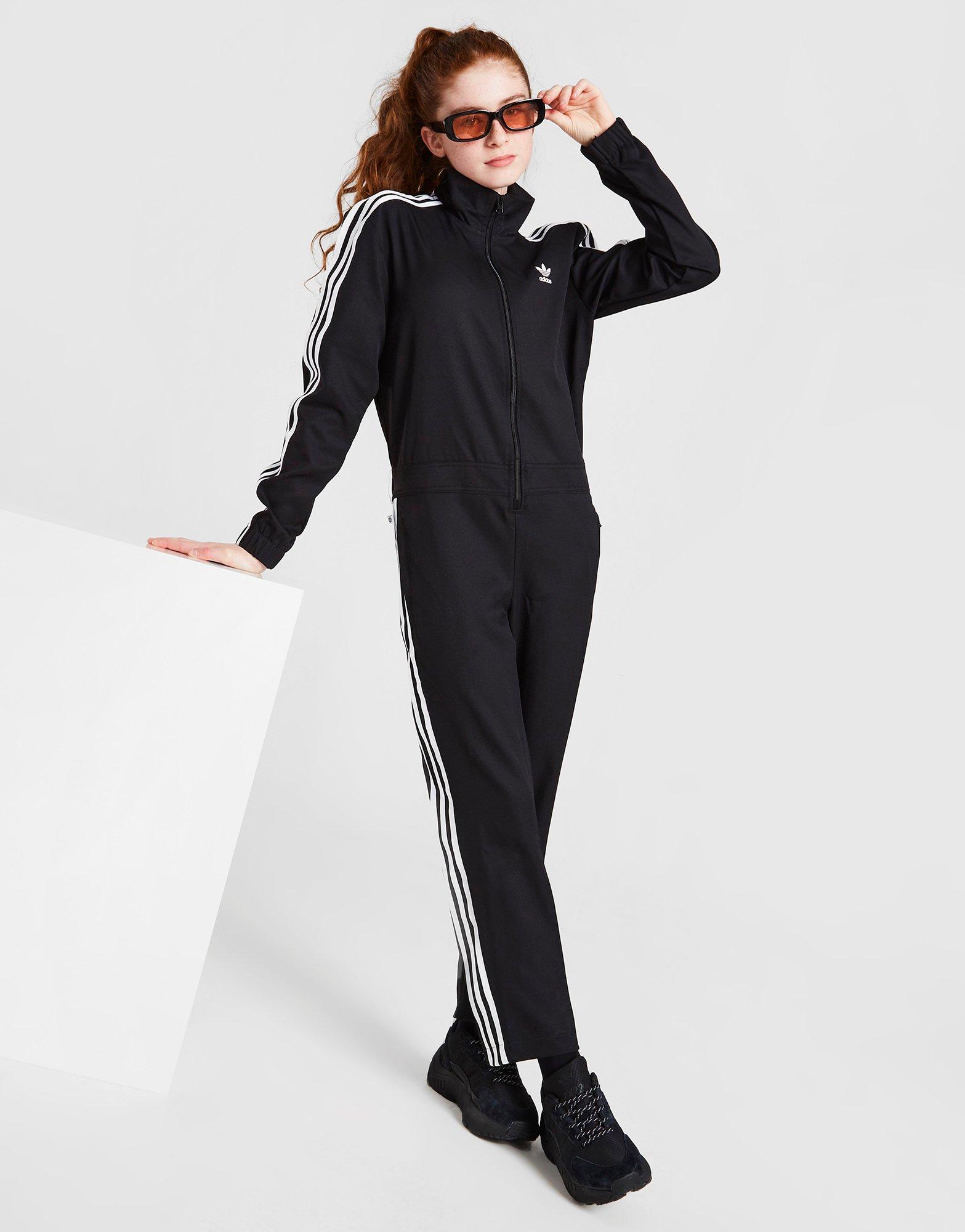 Black adidas Originals Girls' Adicolour Jumpsuit Junior