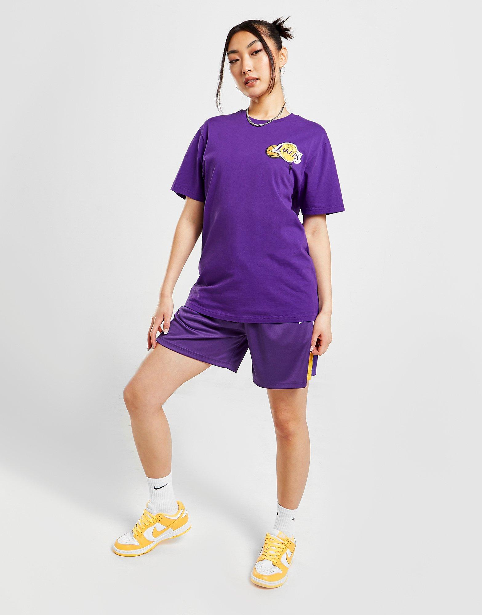 Purple New Era NBA LA Lakers Pinstripe Crew Sweatshirt - JD Sports NZ