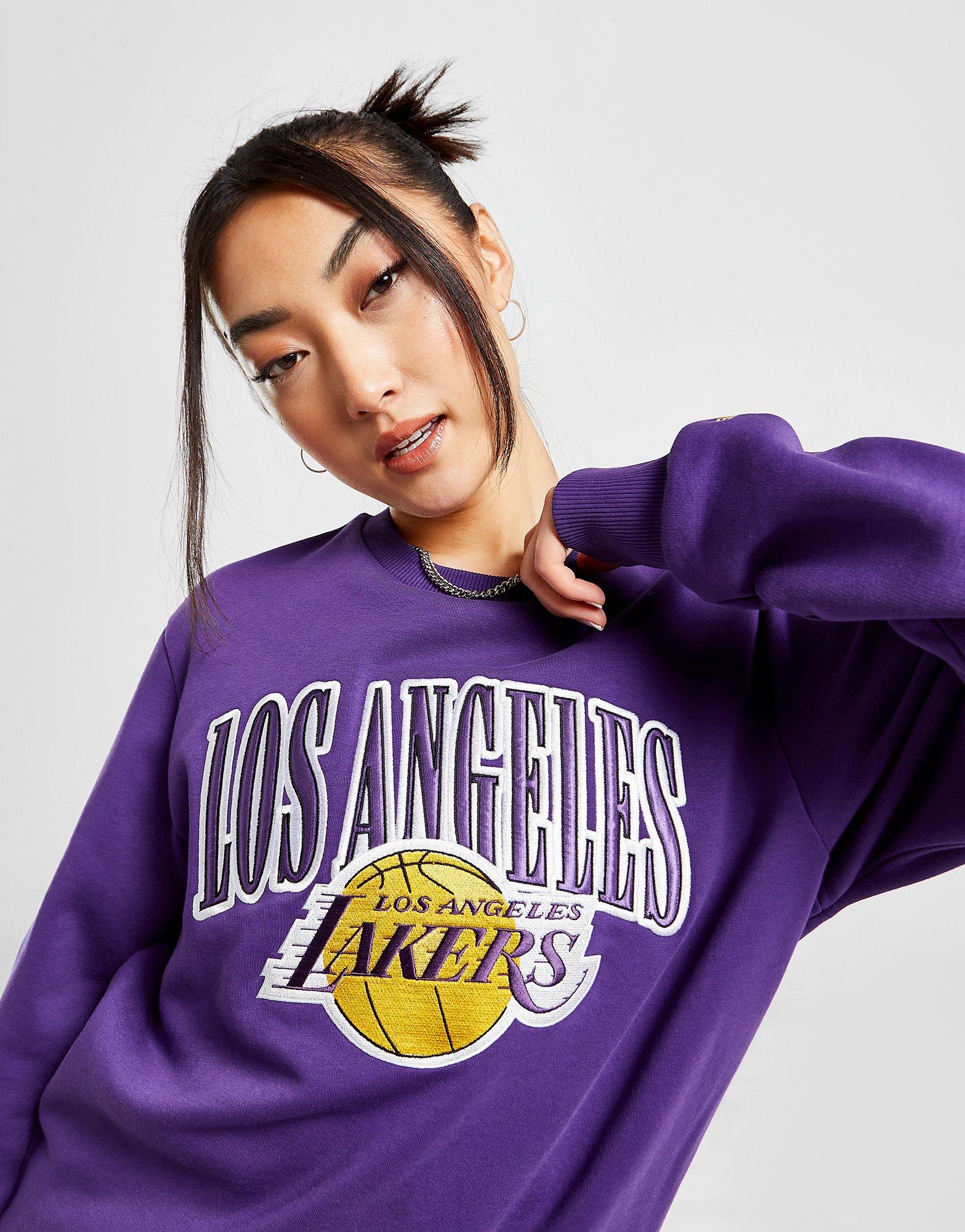 New Era NBA Los Angeles Lakers Satin Crew Sweatshirt