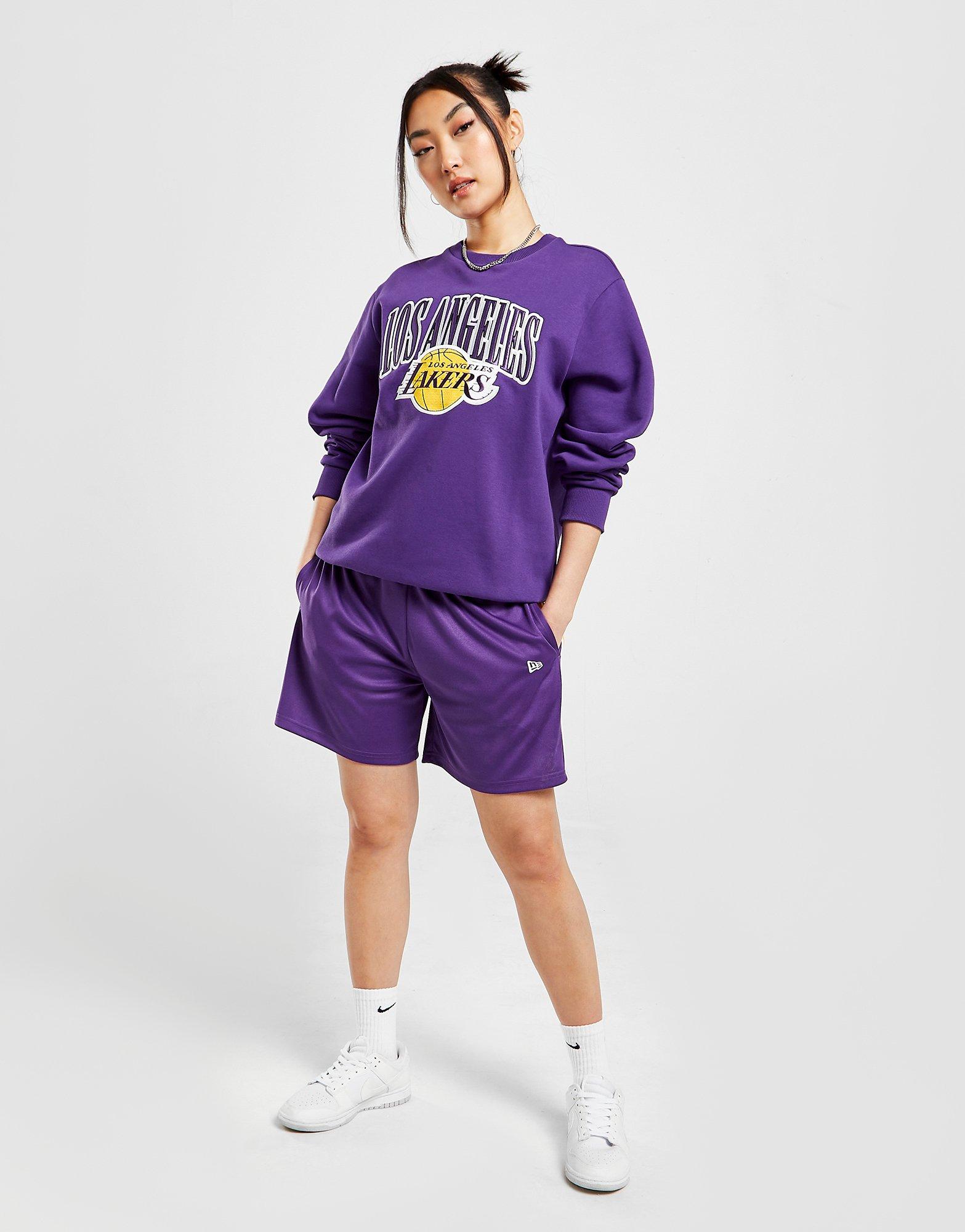 New Era NBA Los Angeles Lakers Satin Crew Sweatshirt