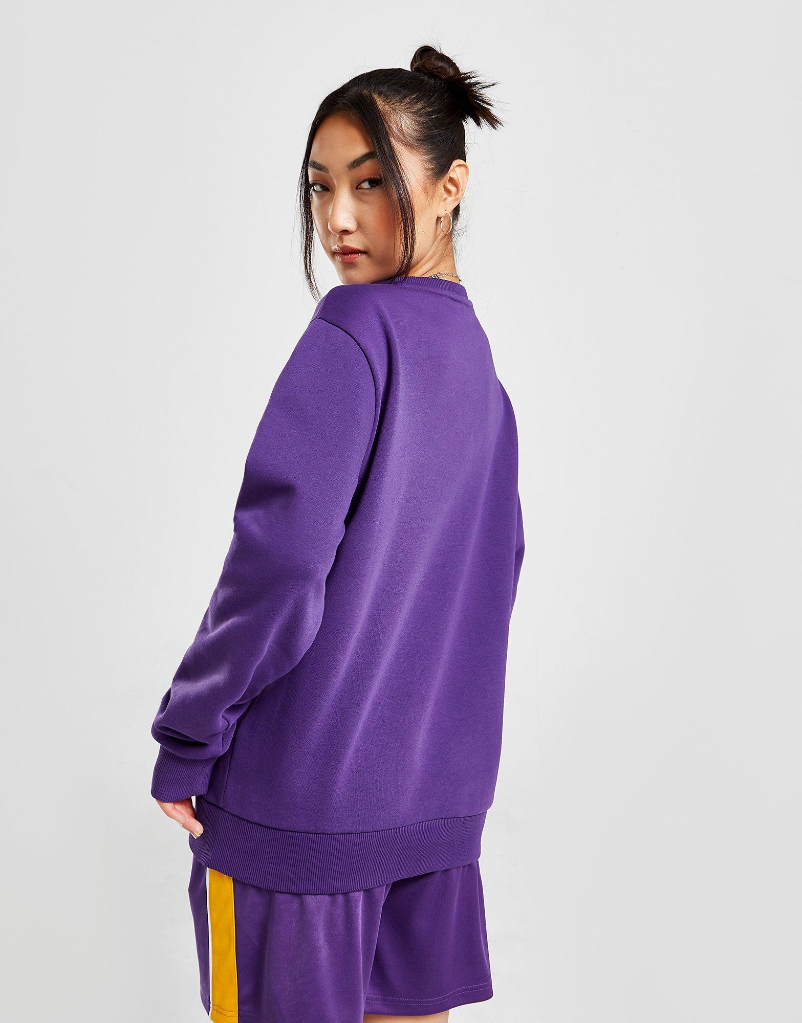 New Era NBA Los Angeles Lakers Satin Crew Sweatshirt