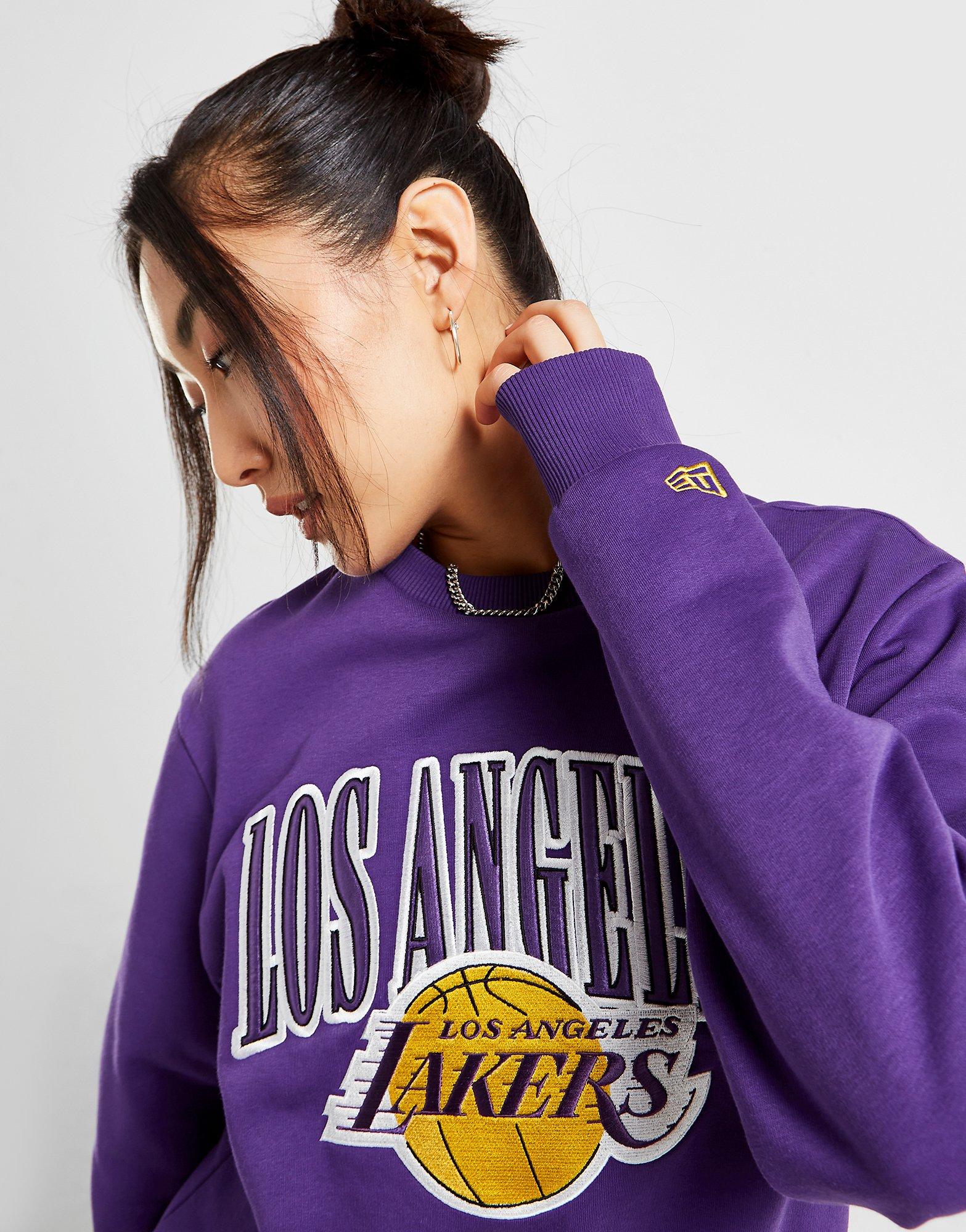 New Era NBA Los Angeles Lakers Satin Crew Sweatshirt