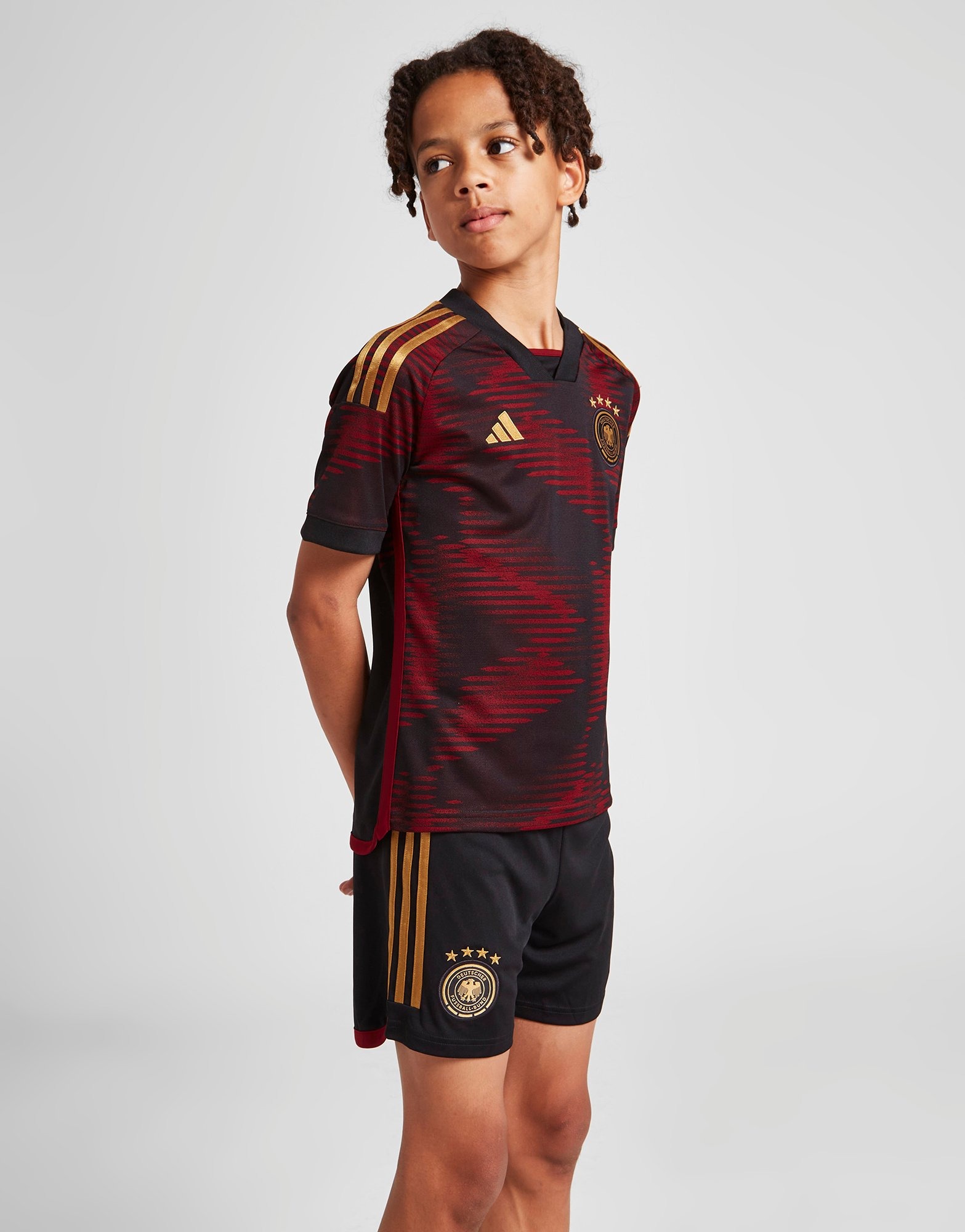 Black adidas Germany 2022 Away Shorts Junior - JD Sports NZ