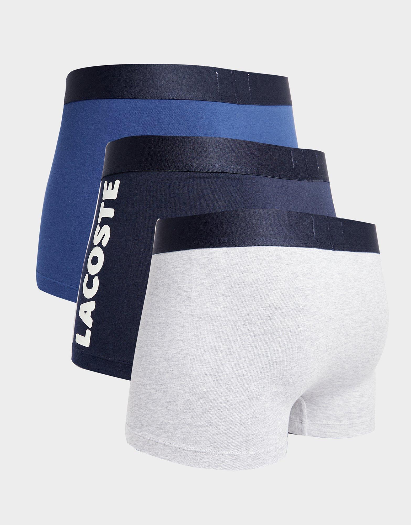 Lacoste 3-Pack Croc Logo Trunks