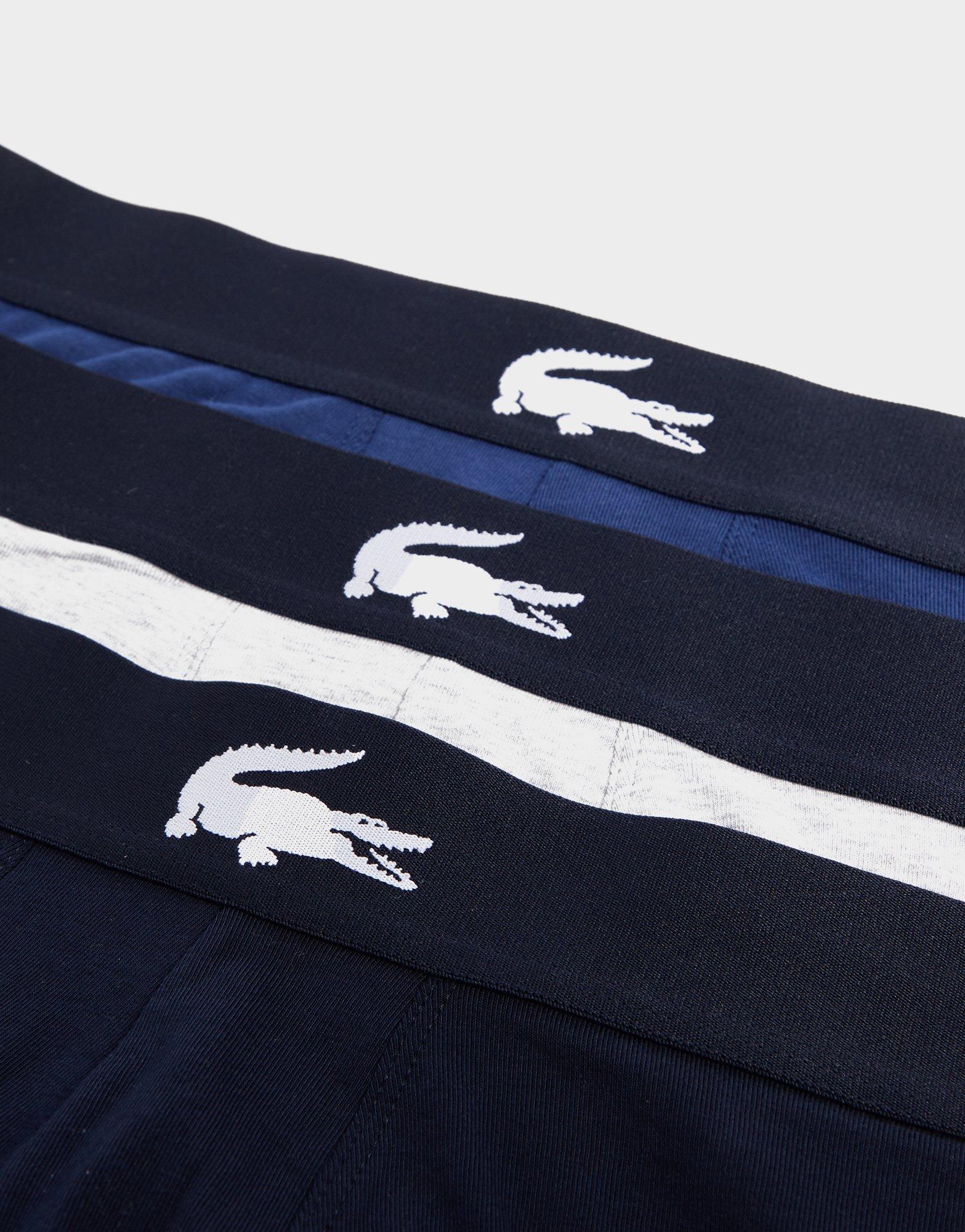 Lacoste 3-Pack Croc Logo Trunks