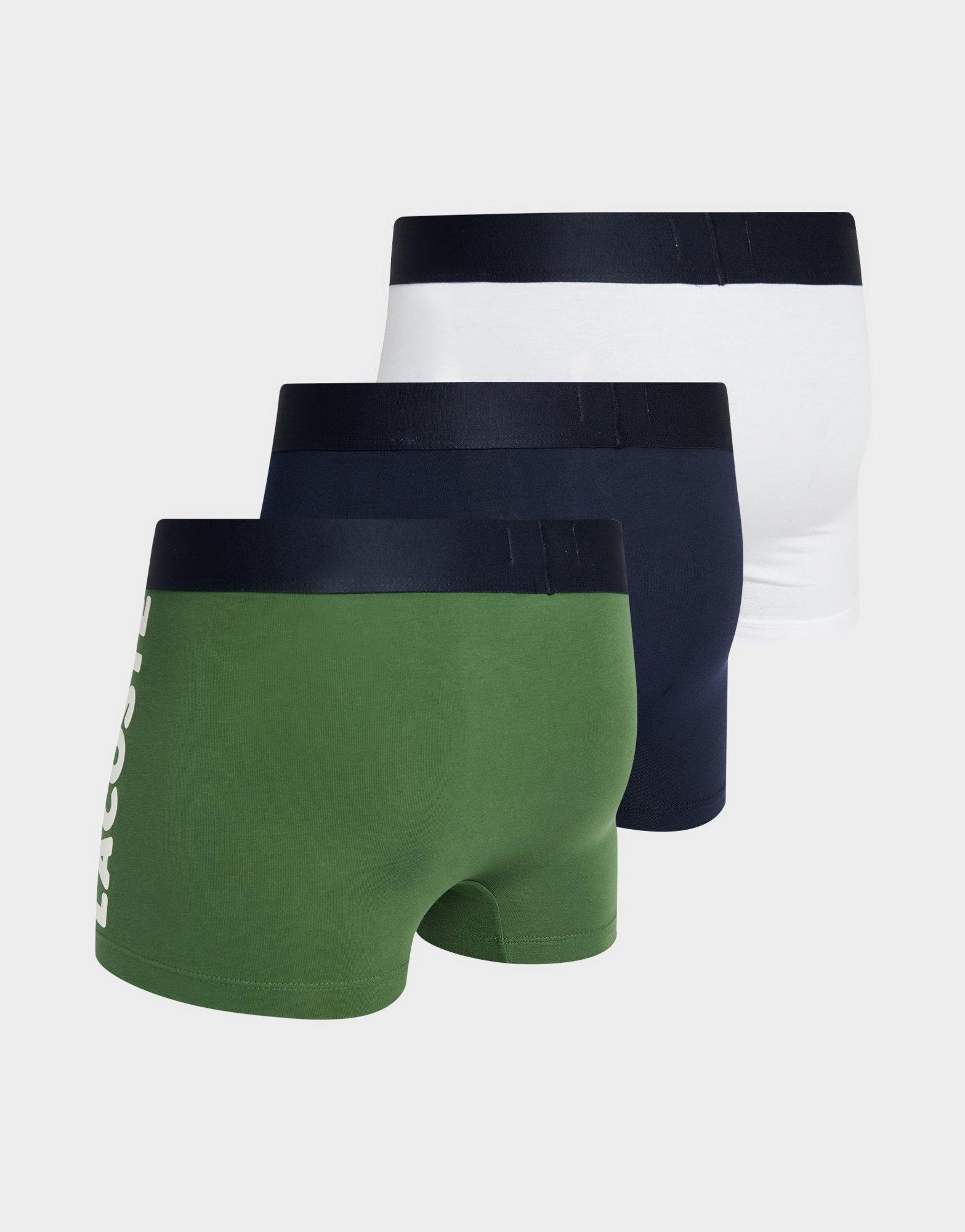 Lacoste 3-Pack Croc Logo Trunks