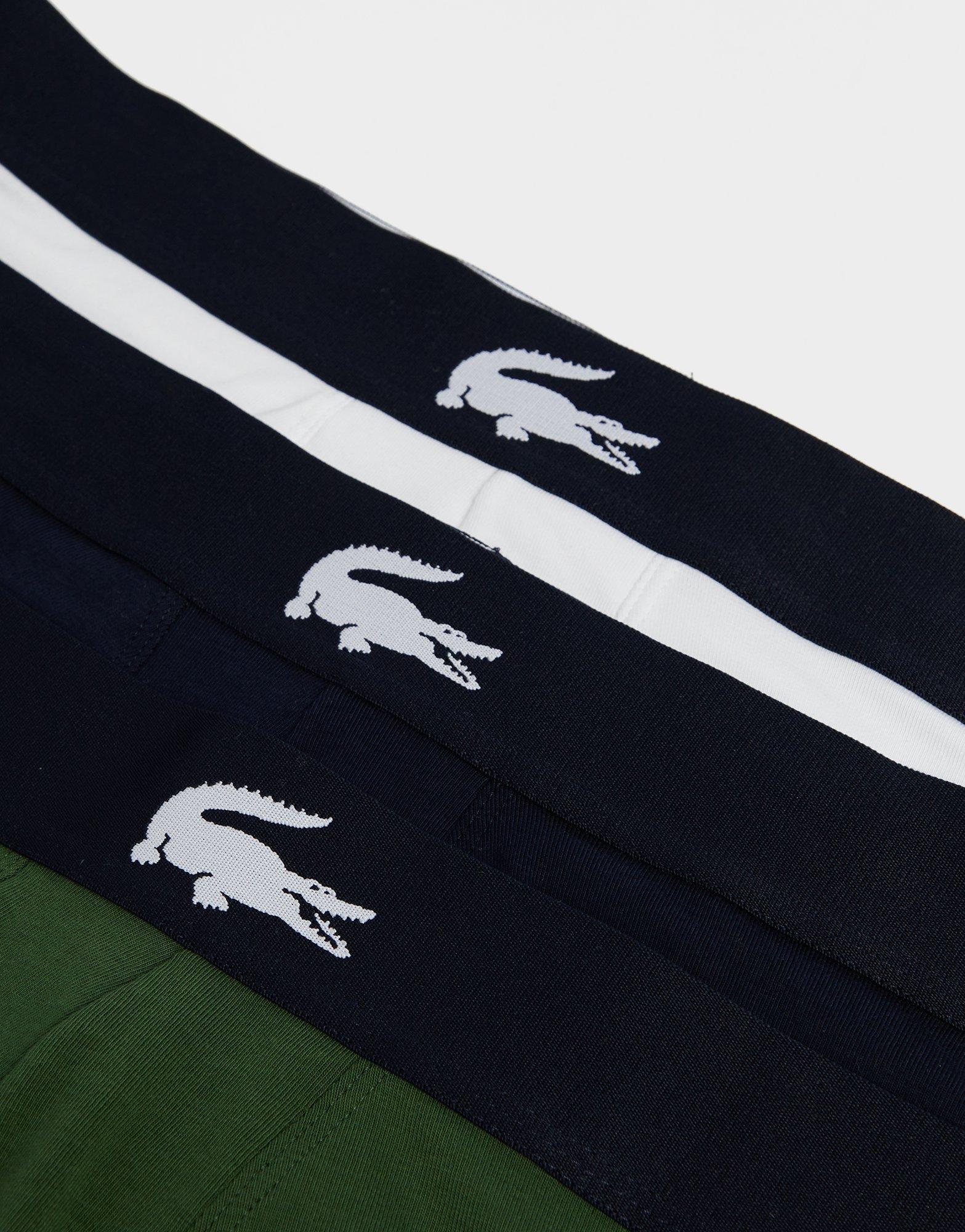 Lacoste 3-Pack Croc Logo Trunks