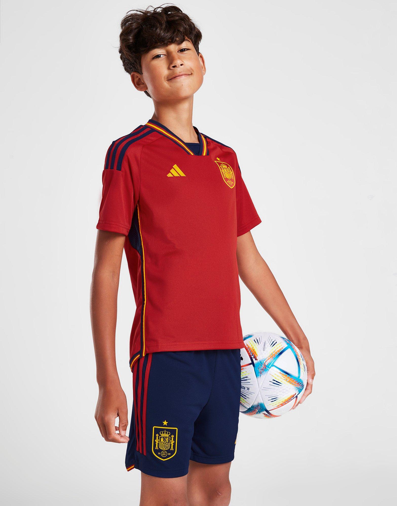 Spain 2022 Home Shorts Junior JD Sports Bambino Abbigliamento Pantaloni e jeans Shorts Pantaloncini 