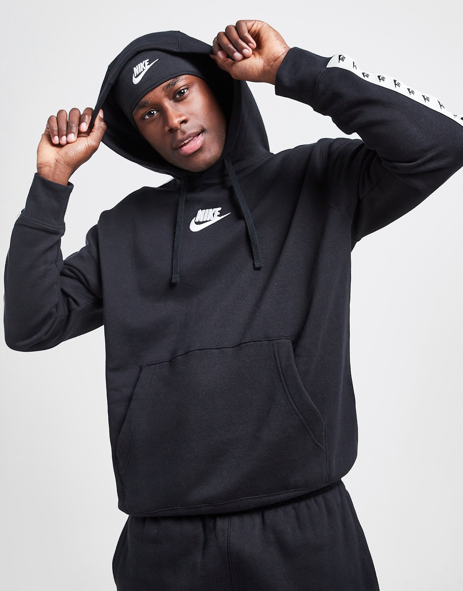 Sudadera con capucha Nike Tape negra hombre - JD Sports España