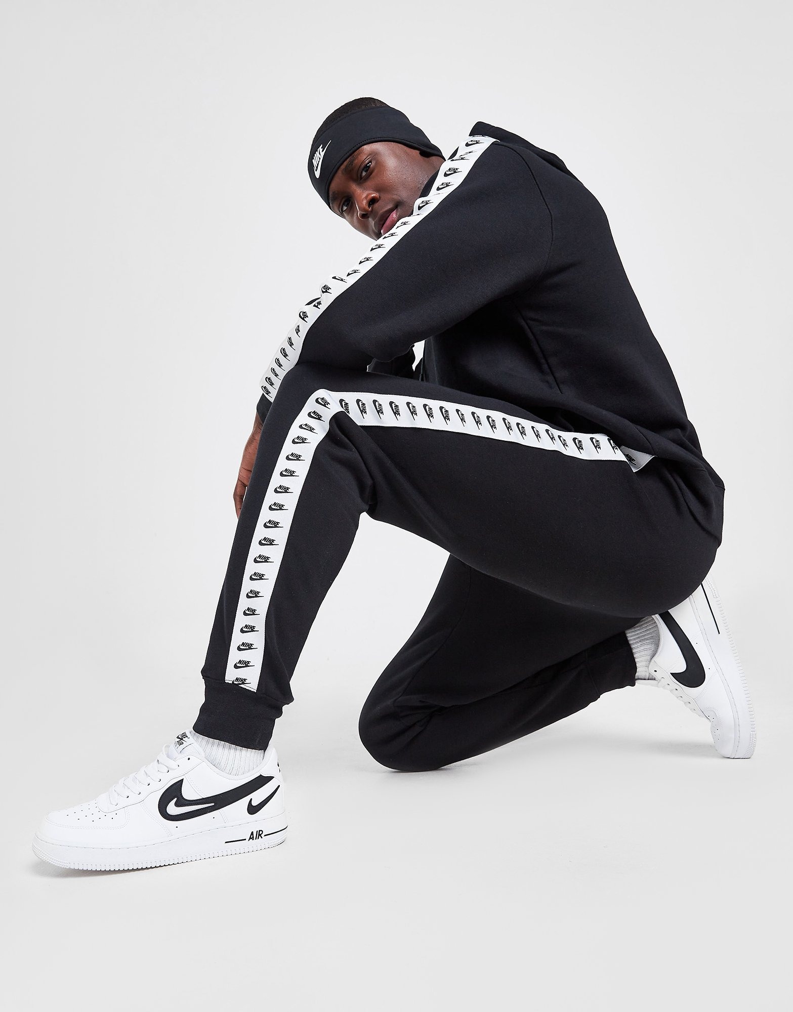 nike zeus tape joggers grey