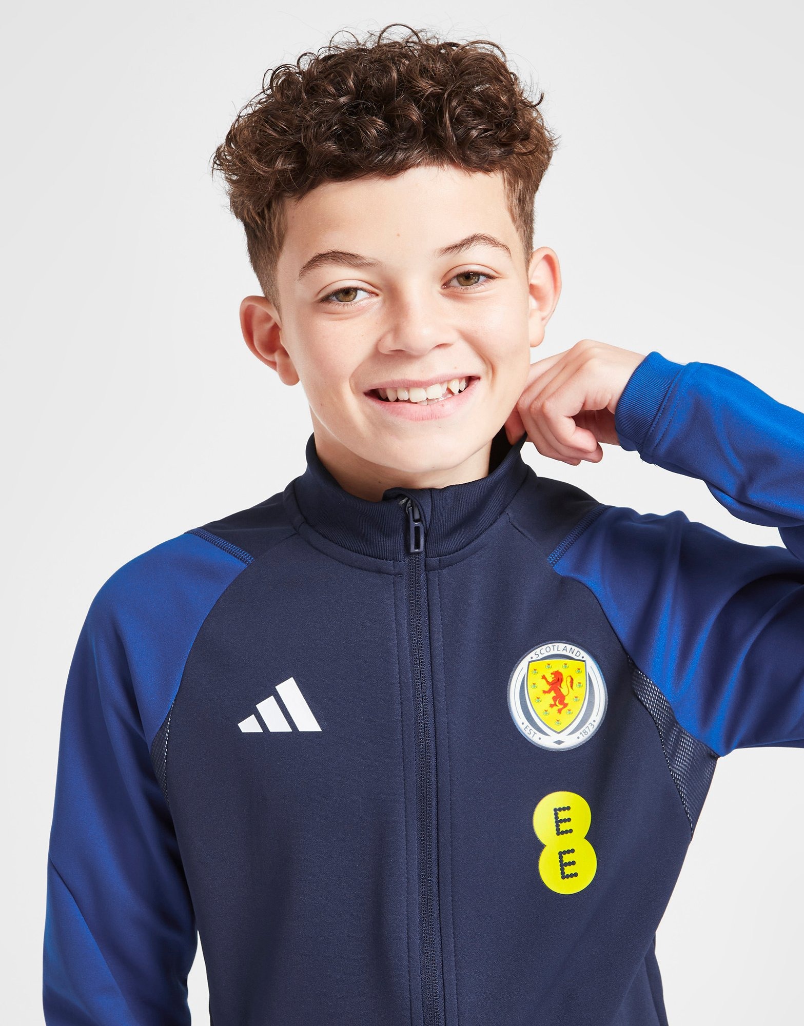 Blue adidas Scotland Tiro 23 Training Track Jacket Junior JD Sports