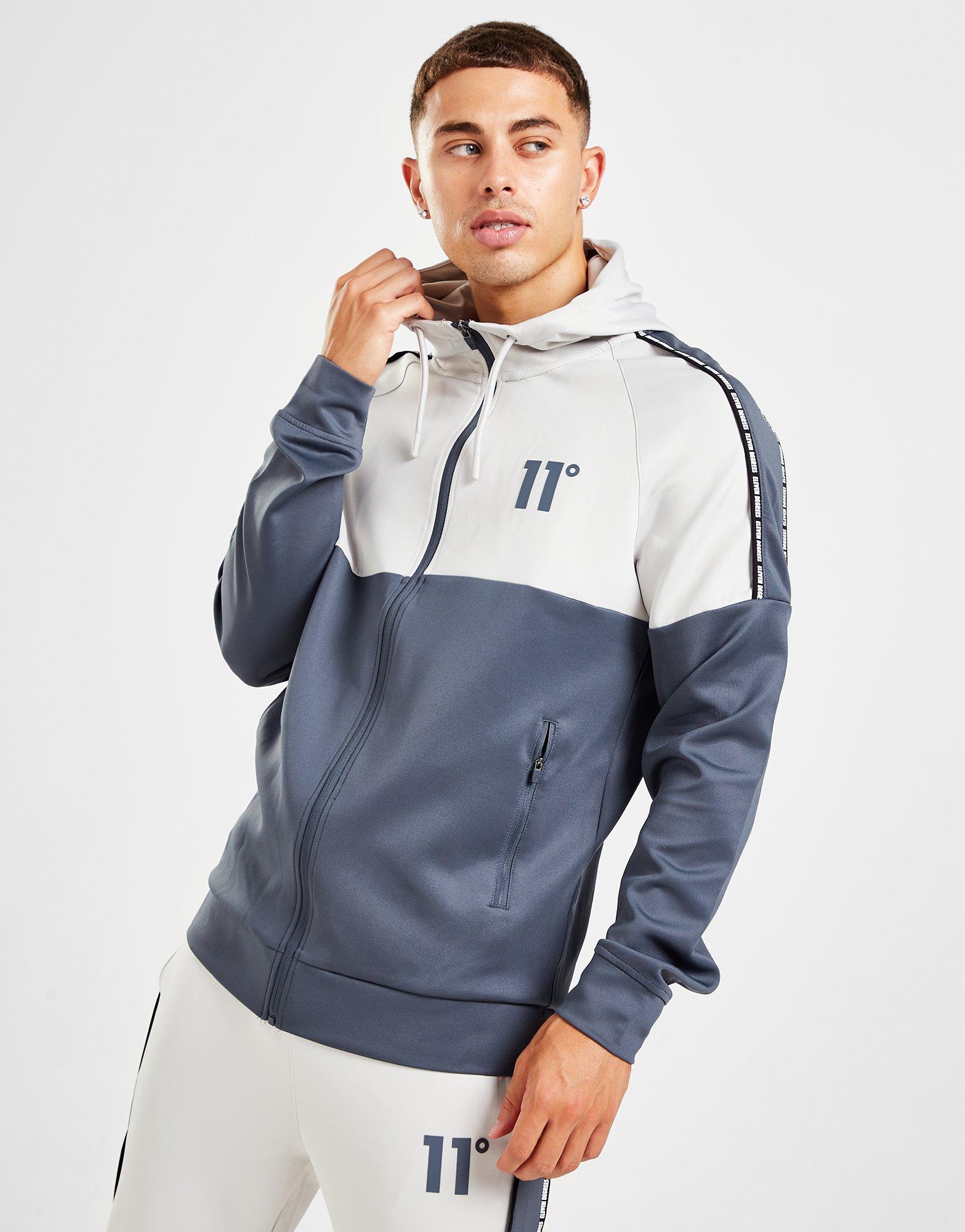 11 Degrees Tape Poly Full Zip Hoodie