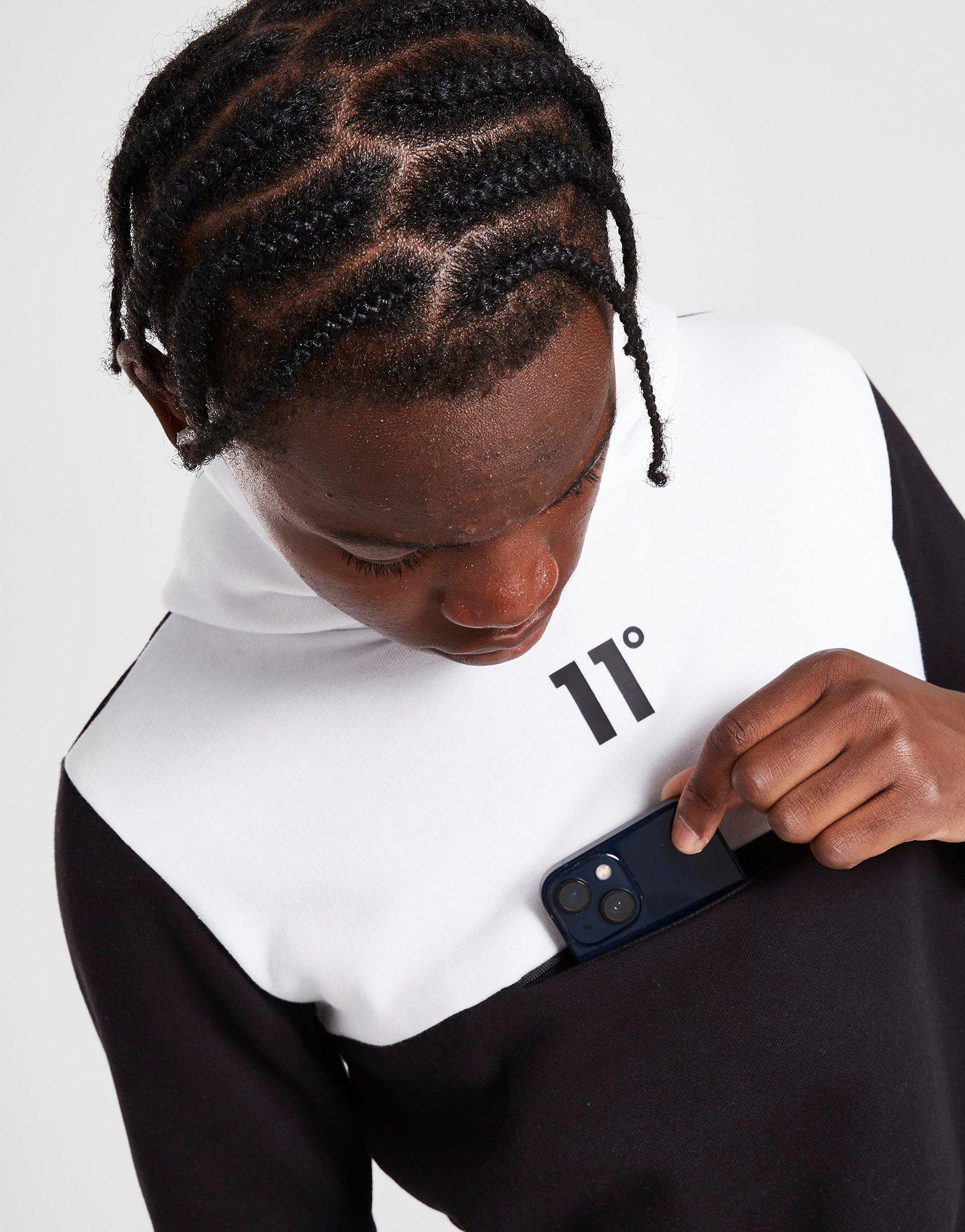 11 Degrees Colour Block Pocket Hoodie Junior