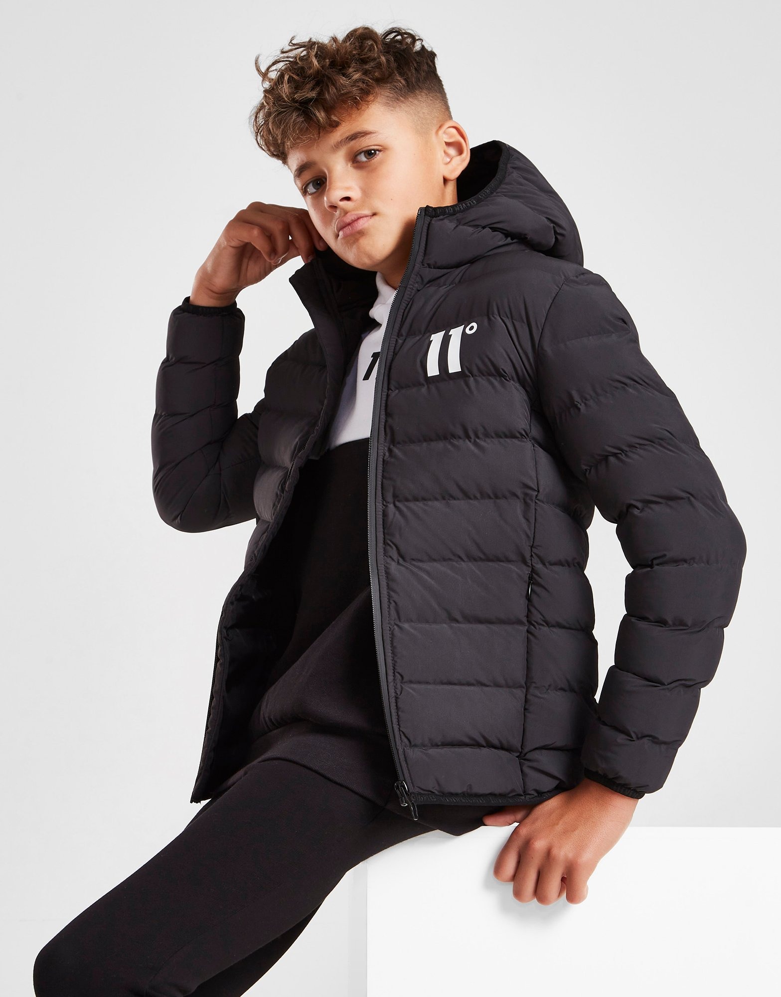 11 Degrees Space Giacca Junior in Nero | JD Sports