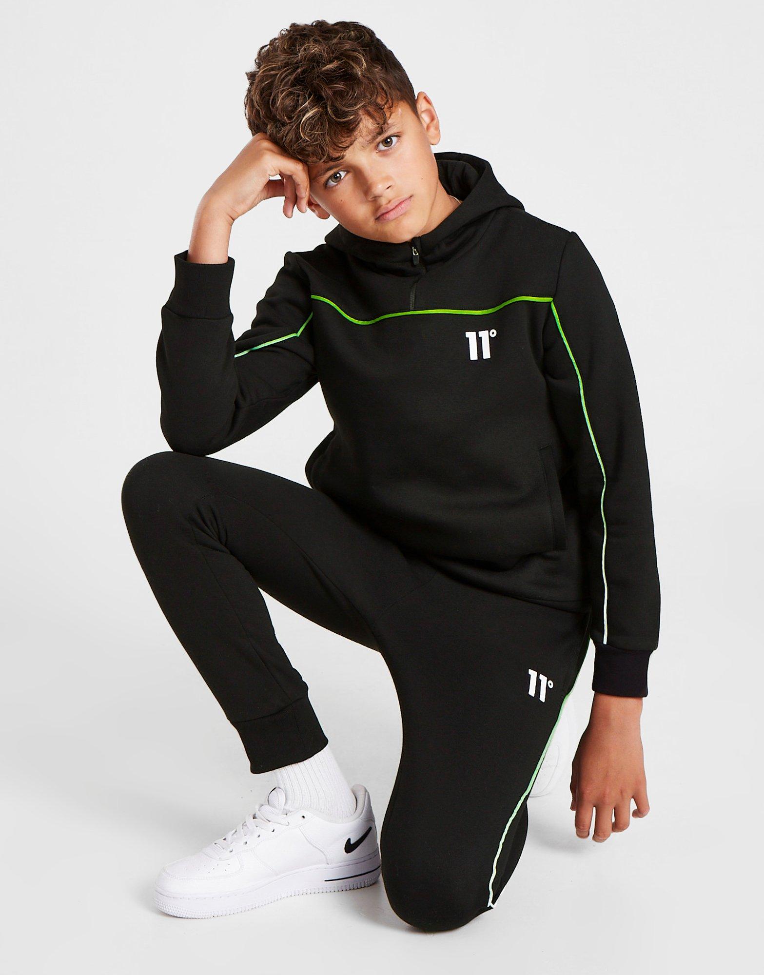 11 Degrees Fade Pipe 1/4 Zip Hoodie