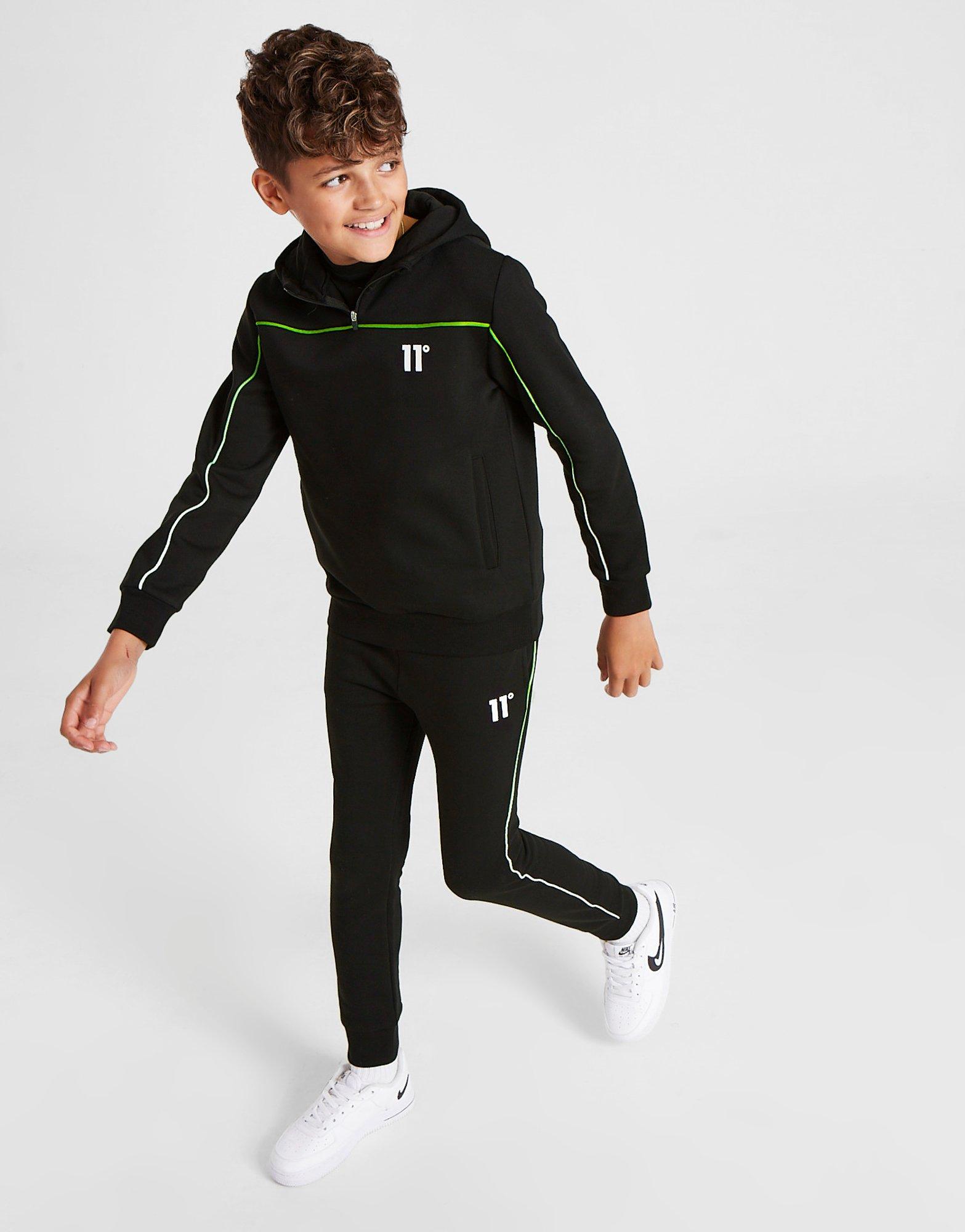 11 Degrees Fade Pipe 1/4 Zip Hoodie