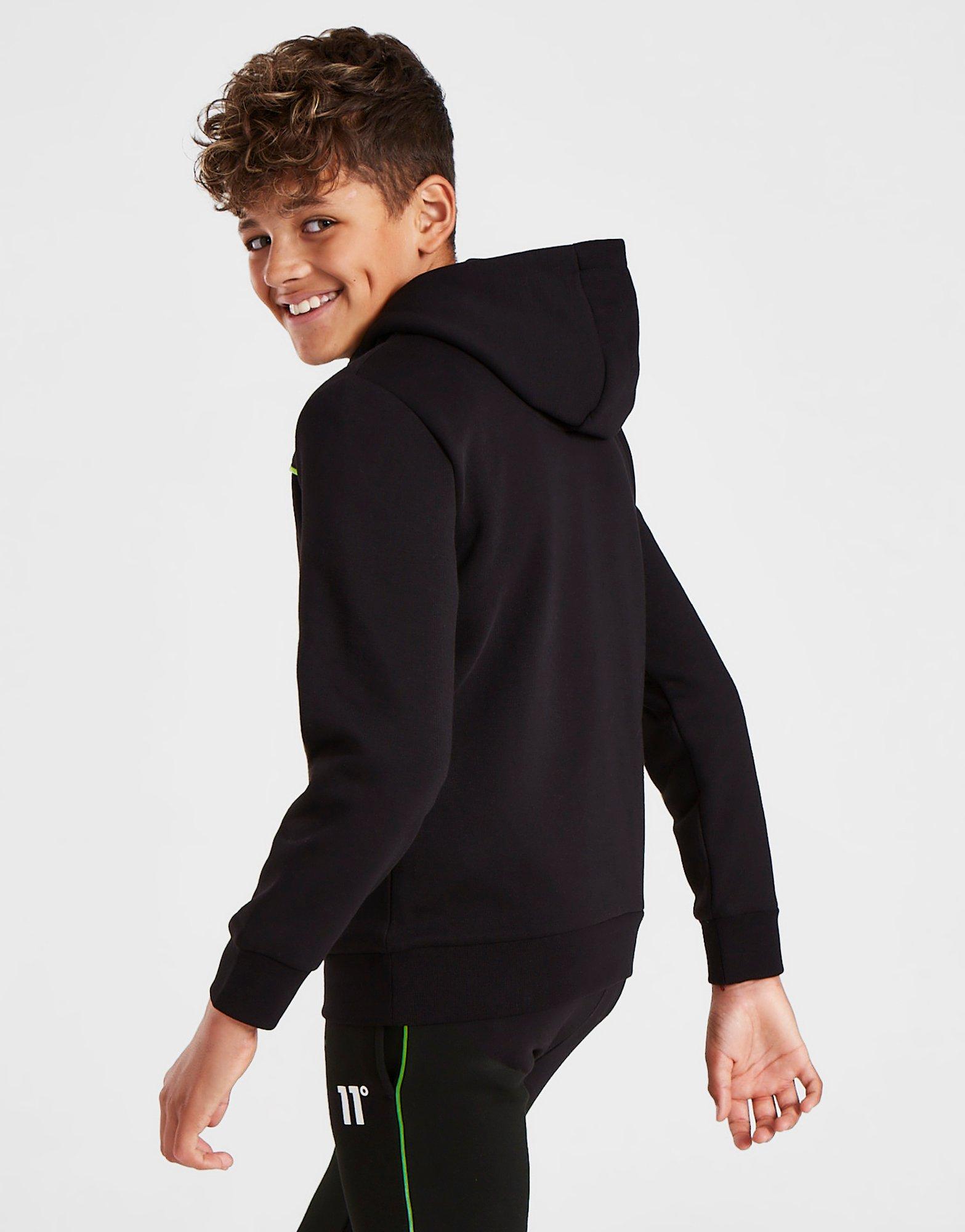 11 Degrees Fade Pipe 1/4 Zip Hoodie