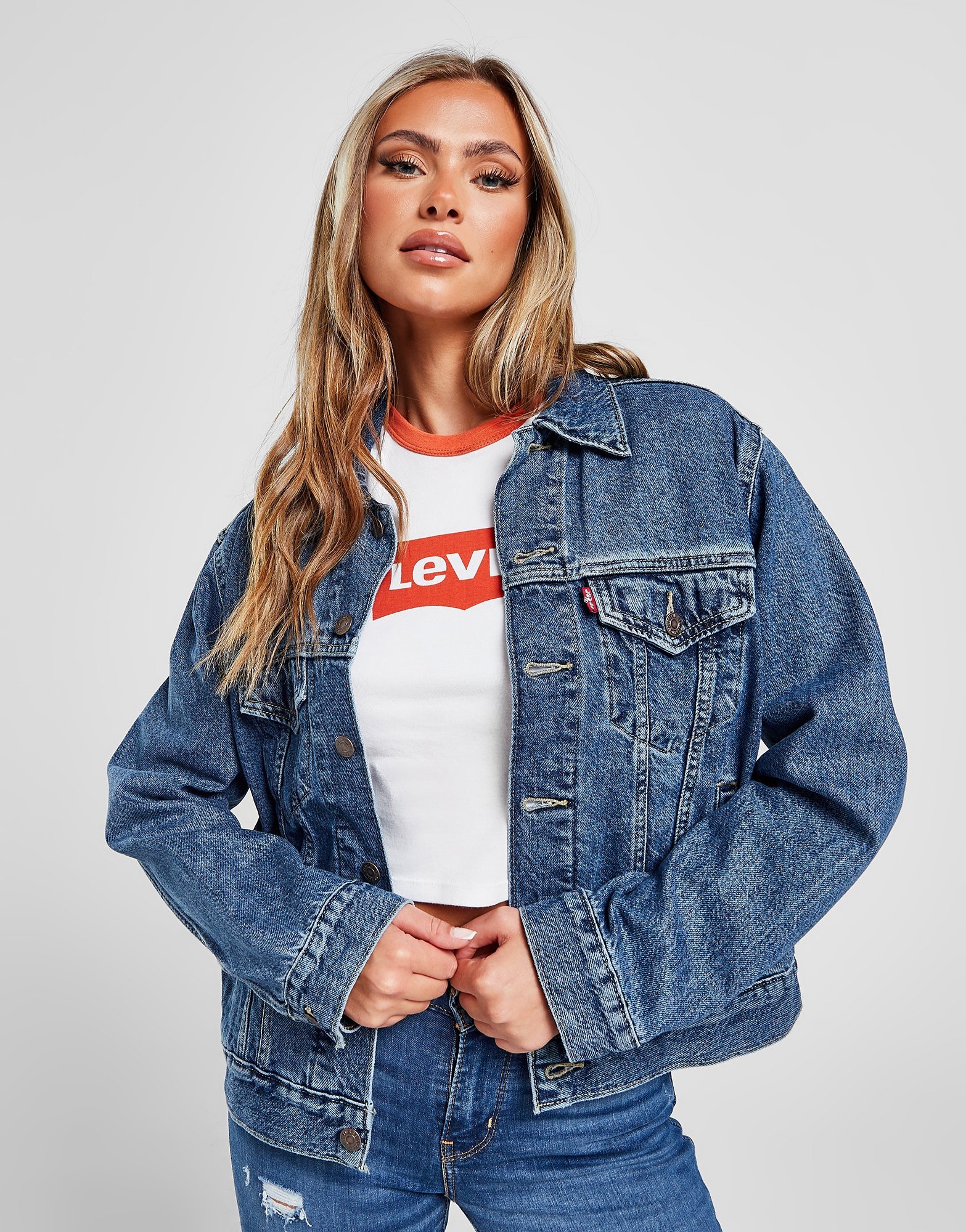 Blue LEVI'S Boyfriend Denim Jacket | JD Sports UK