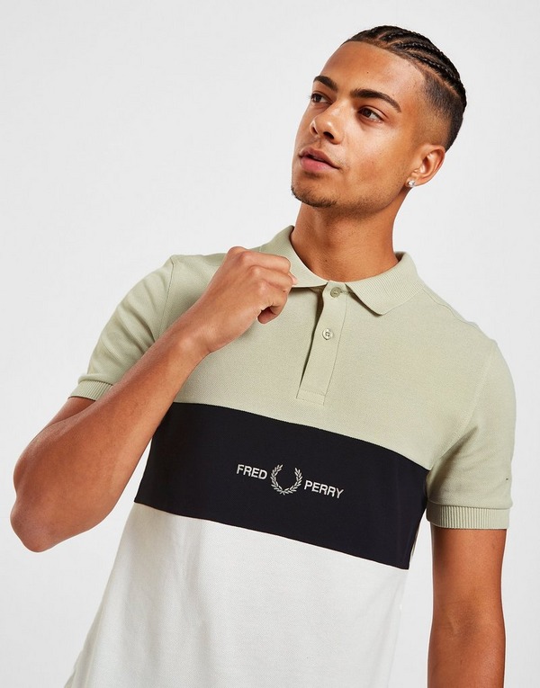 Fred Perry Embroidered Colour Block Polo