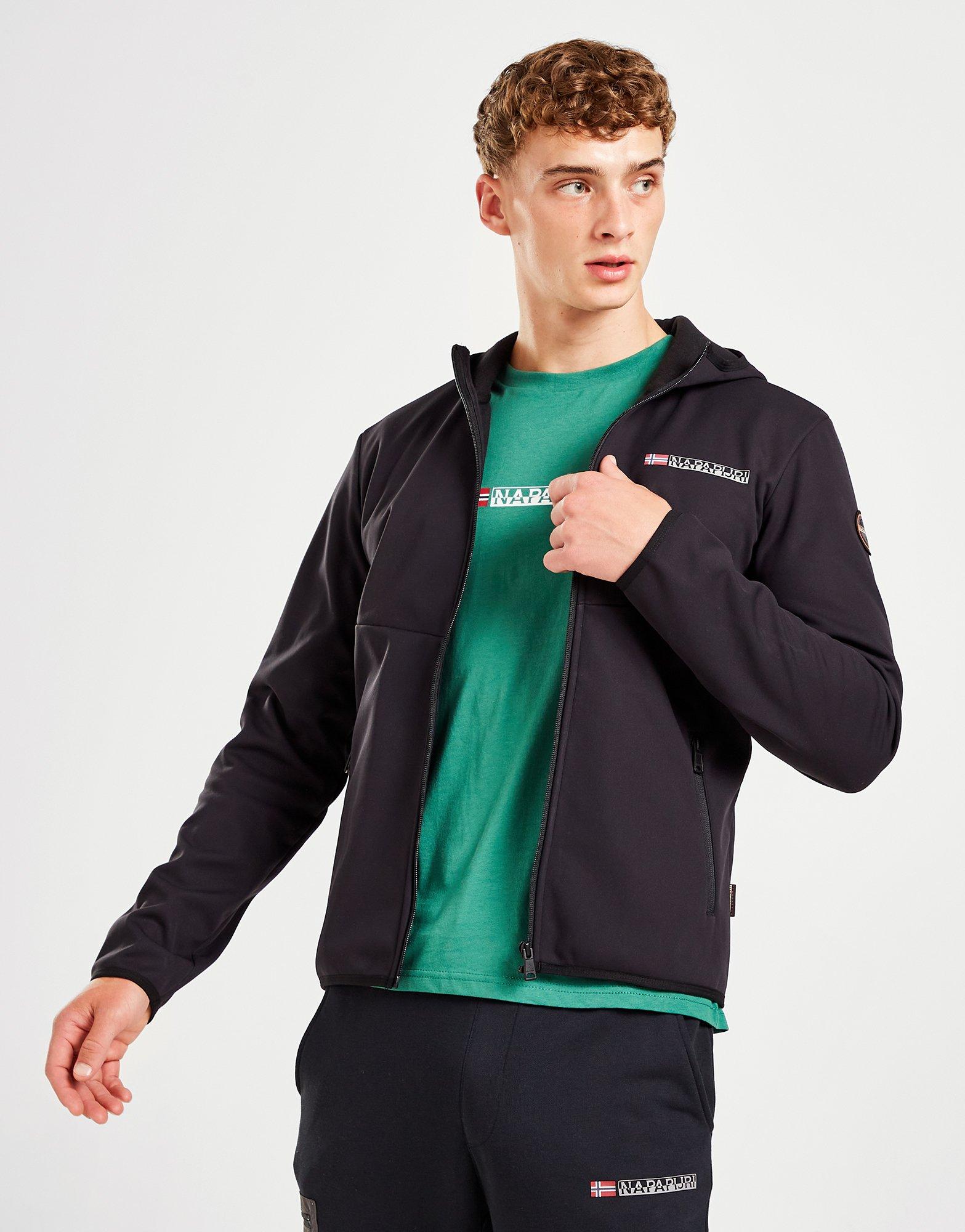 Napapijri Softshell Hoodie in Nero JD Sports