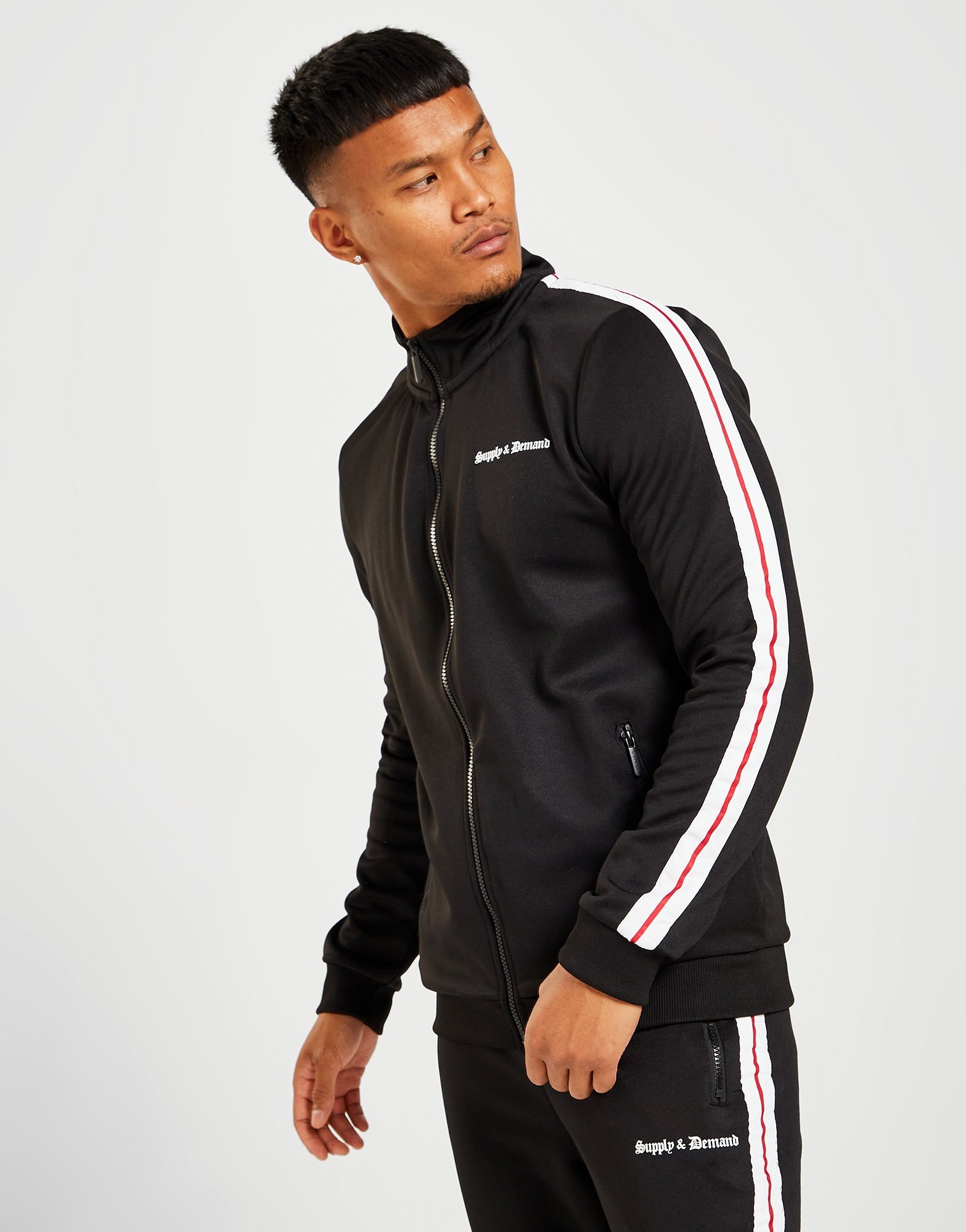 Black Supply Demand Purge Poly Track Top JD Sports NZ