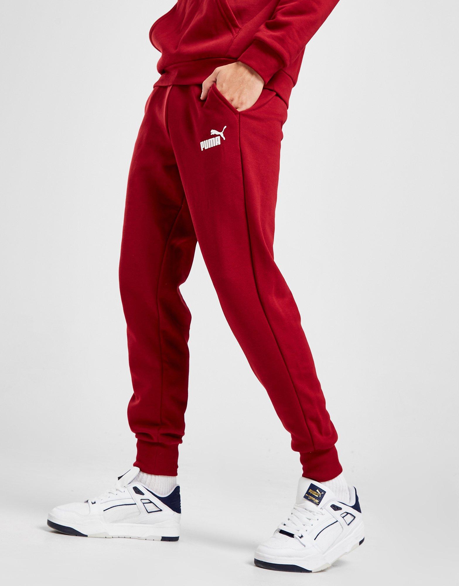 Red Puma Core Fleece Joggers JD Sports UK