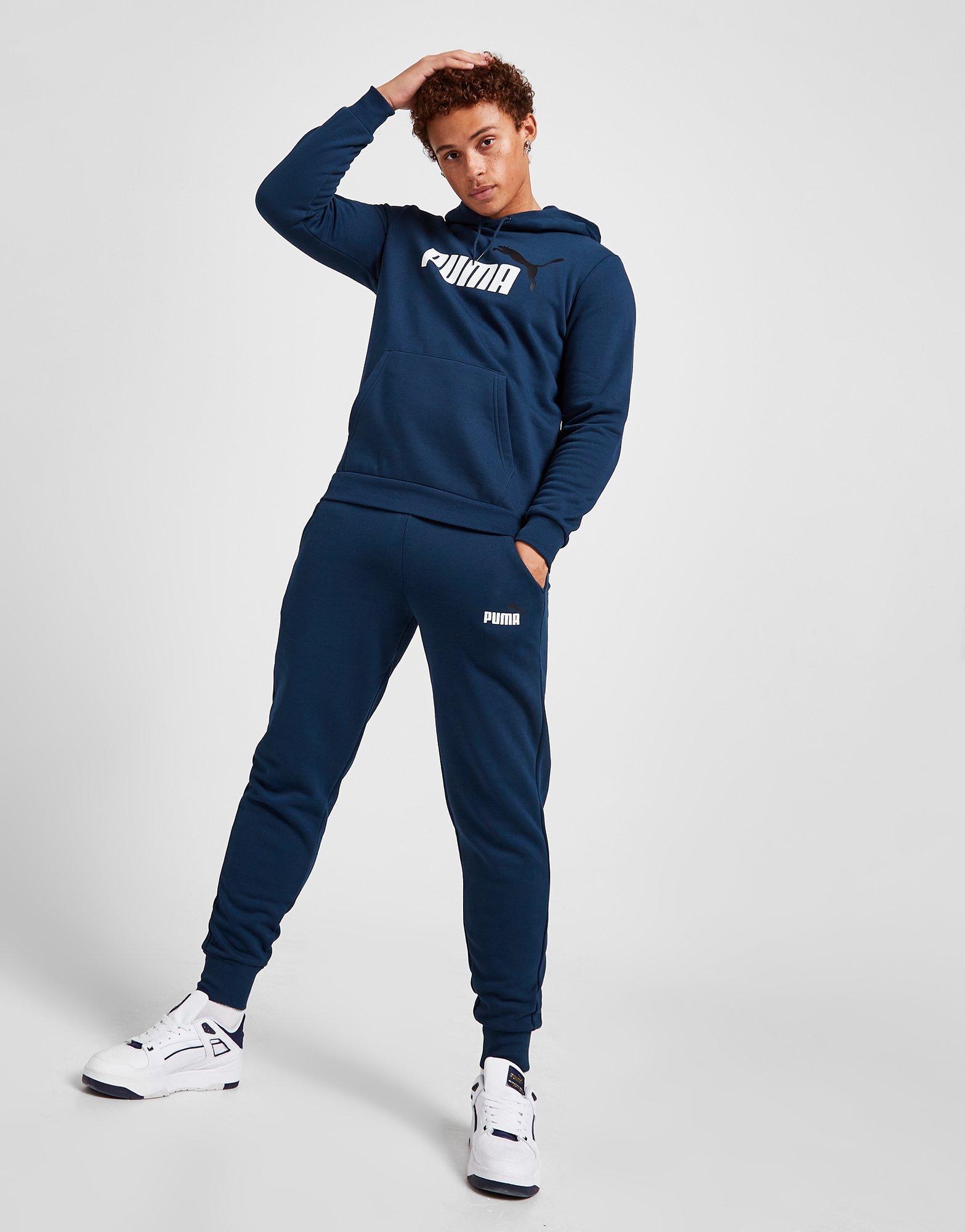 puma core fleece joggers blue