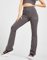 Supply & Demand Checkerboard All Over Print Flared Pants
