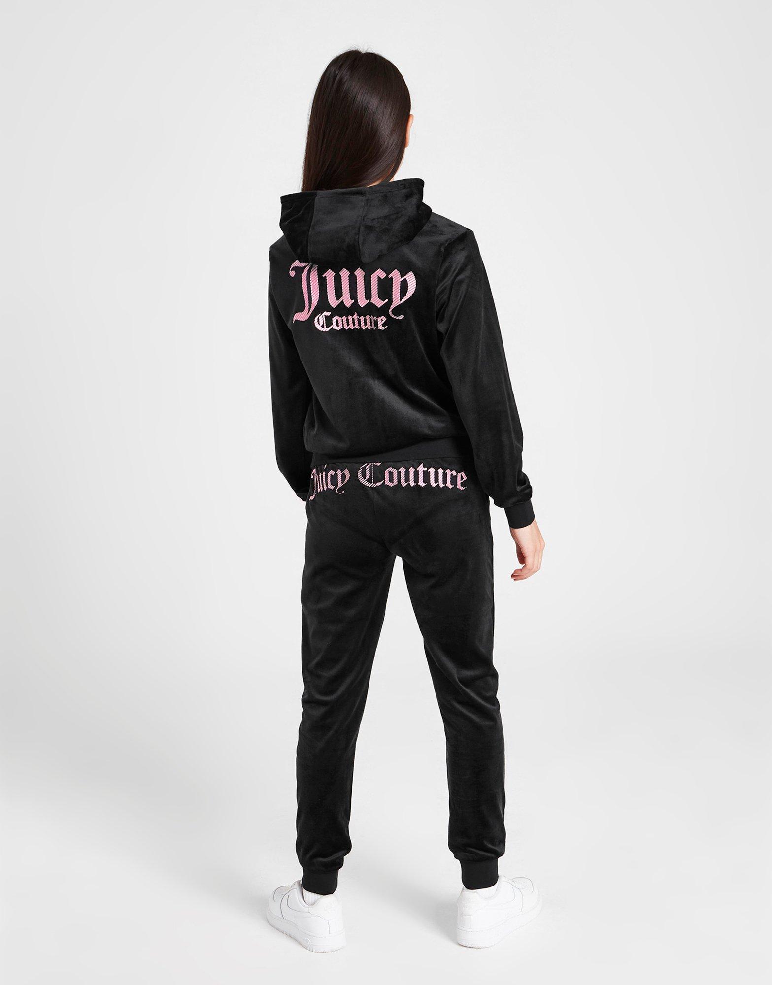 Juicy Couture Girls' Velour Full Zip Hooded Tracksuit Junior