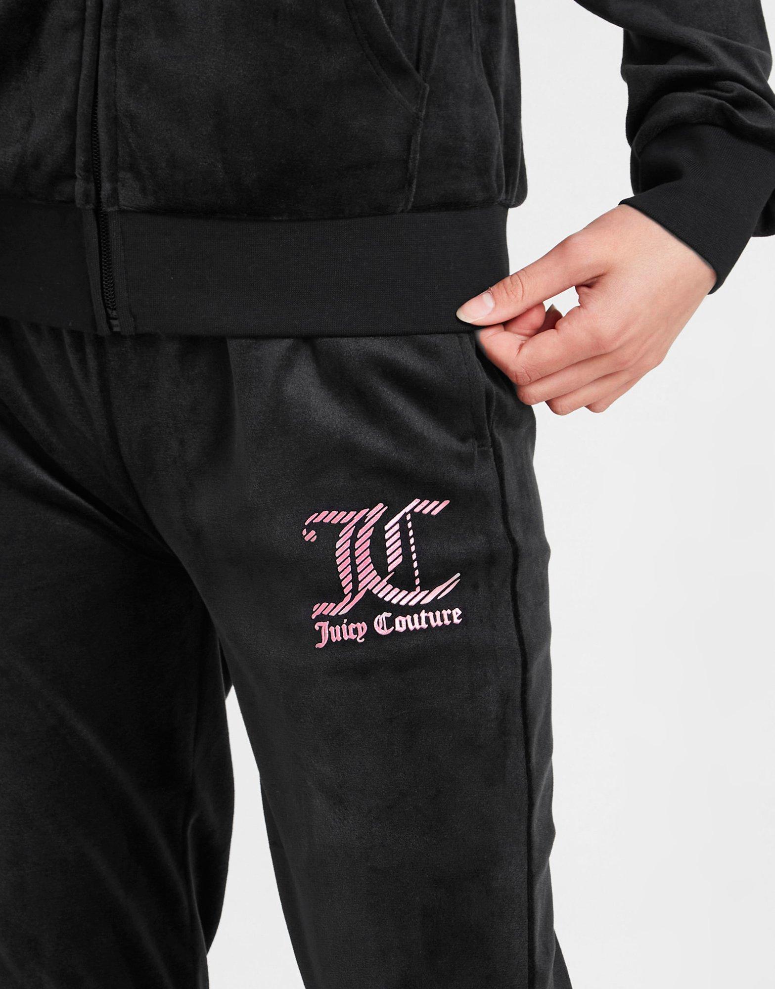 Juicy Couture Girls' Velour Full Zip Hooded Tracksuit Junior