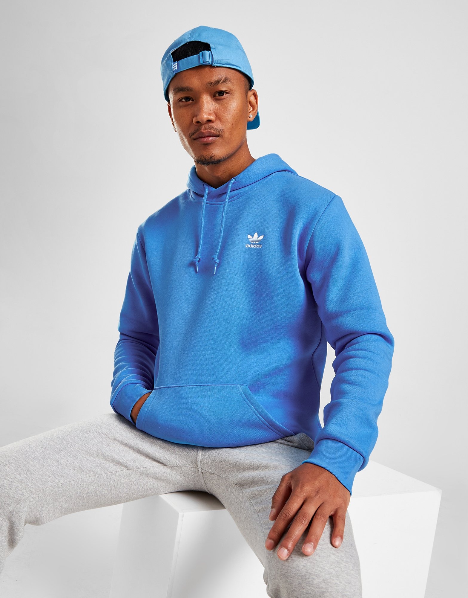 Beroligende middel mærke forræder adidas Originals Trefoil Essential Fleece Hættetrøje Herre - JD Sports  Danmark