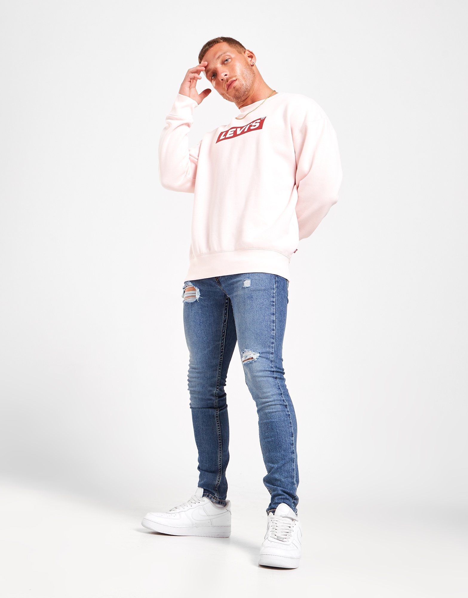 Blue Levi's 519 Skinny Jeans | JD Sports Global