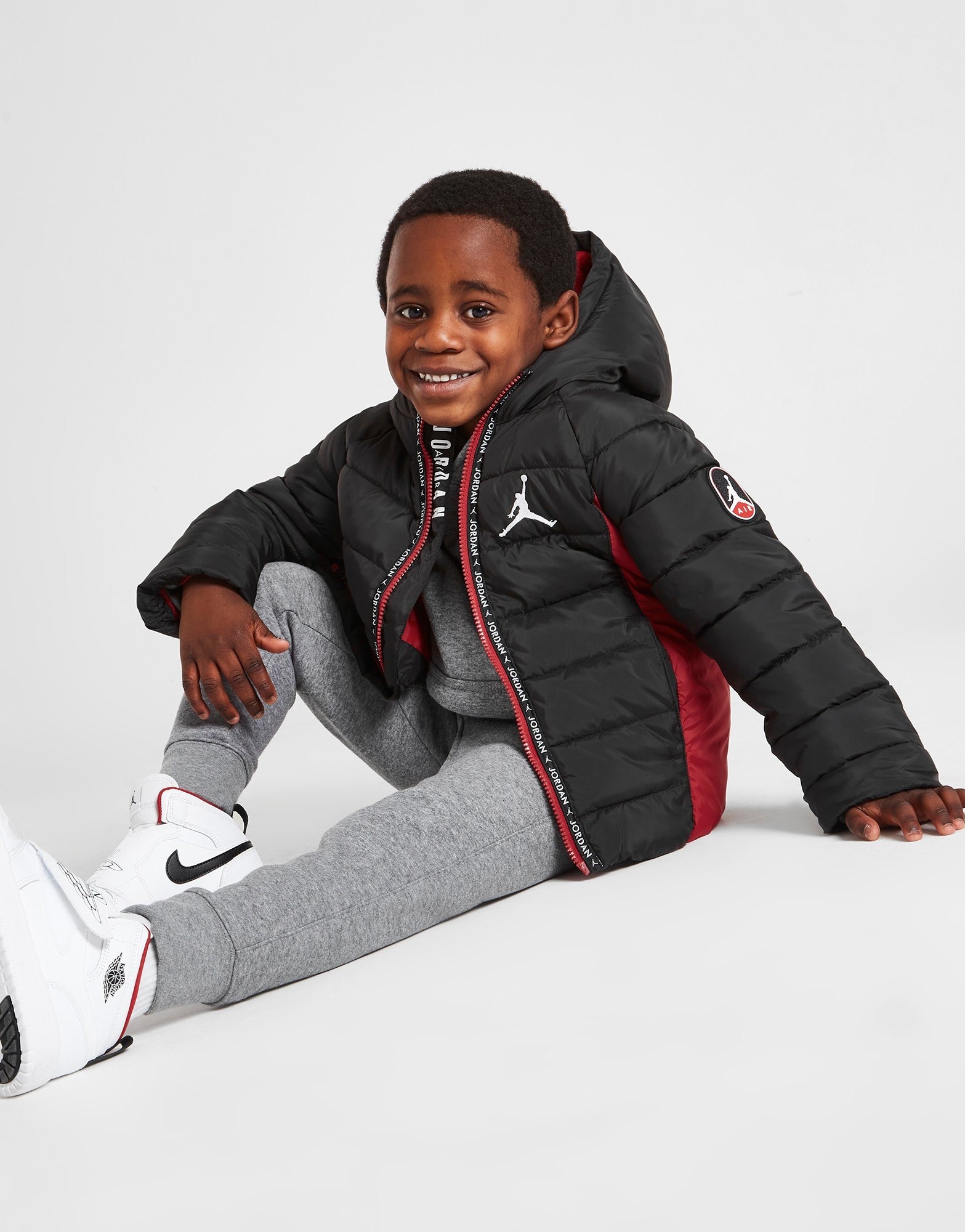 Black Jordan Jumpman Tape Jacket Children - JD Sports Global