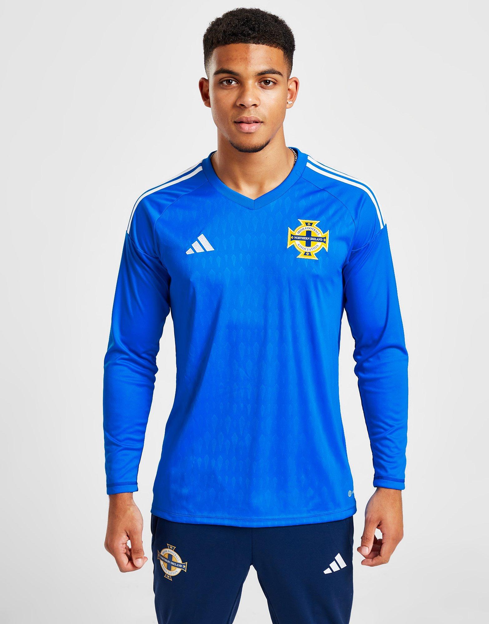 Blue adidas Northern Ireland 2022 Goalkeeper Shirt