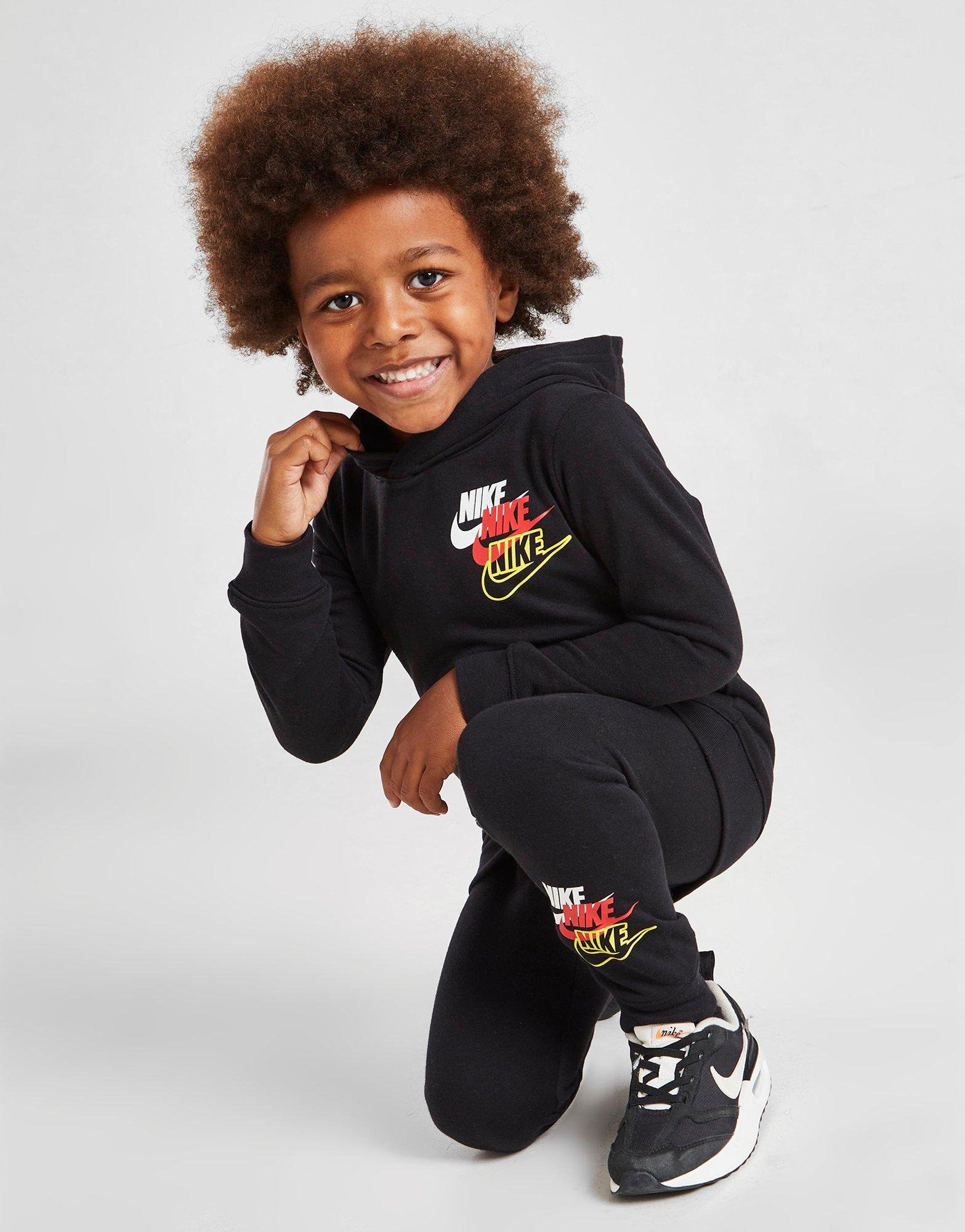 Black Nike Repeat Overhead Tracksuit Children | JD Sports UK