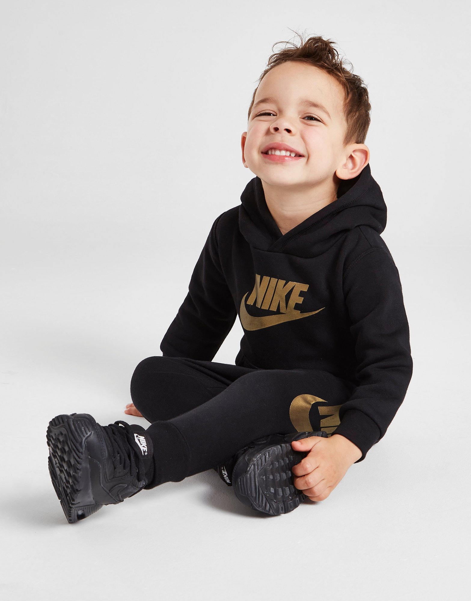 Black Nike Club Tracksuit Infant | JD Sports