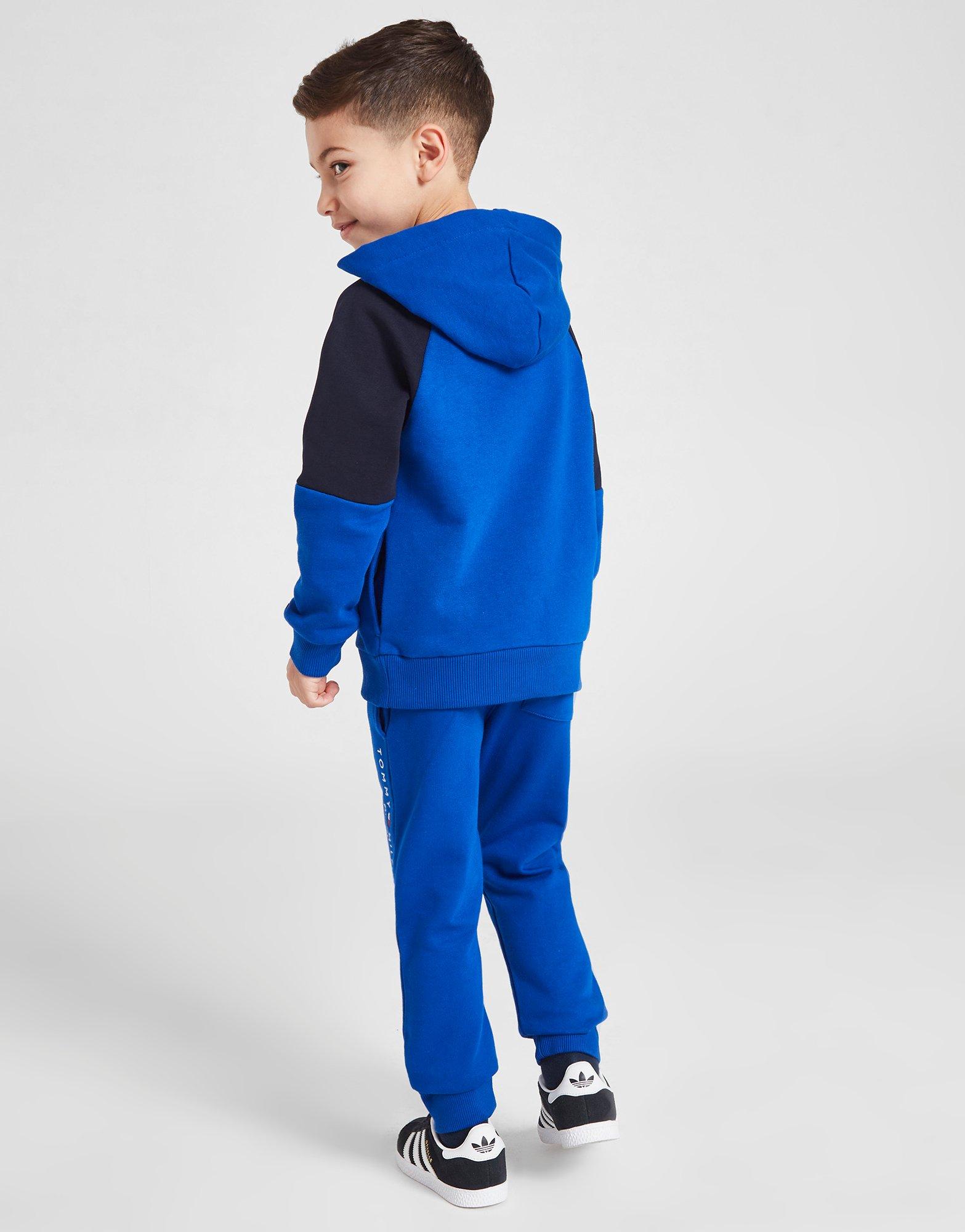Tommy Hilfiger Colour Block Overhead Tracksuit Children
