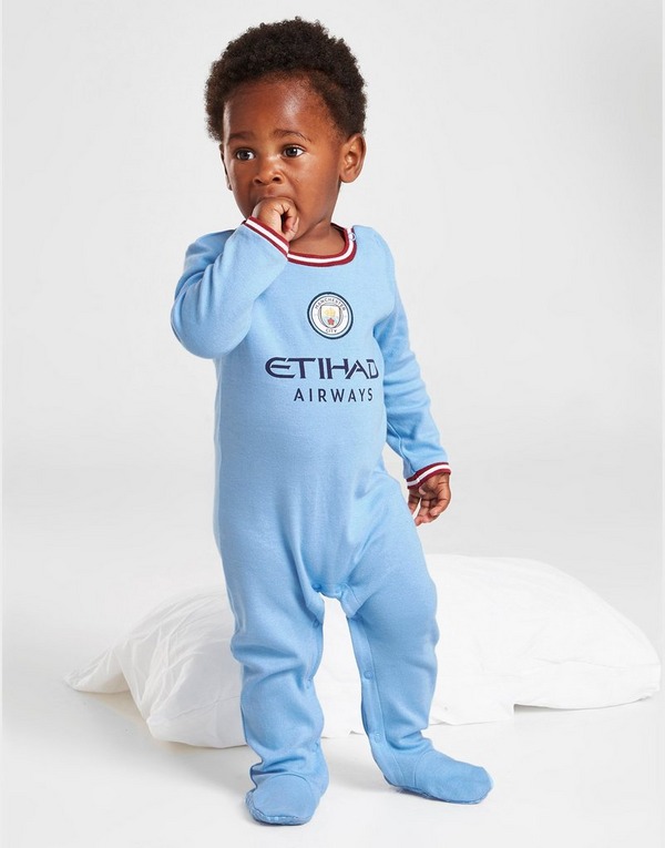 Official Team Manchester City FC 2022/23 Home Babygrow Infant