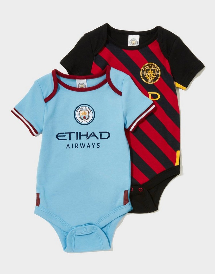 Official Team Manchester City 22/23 Home/Away Babygrows Infant