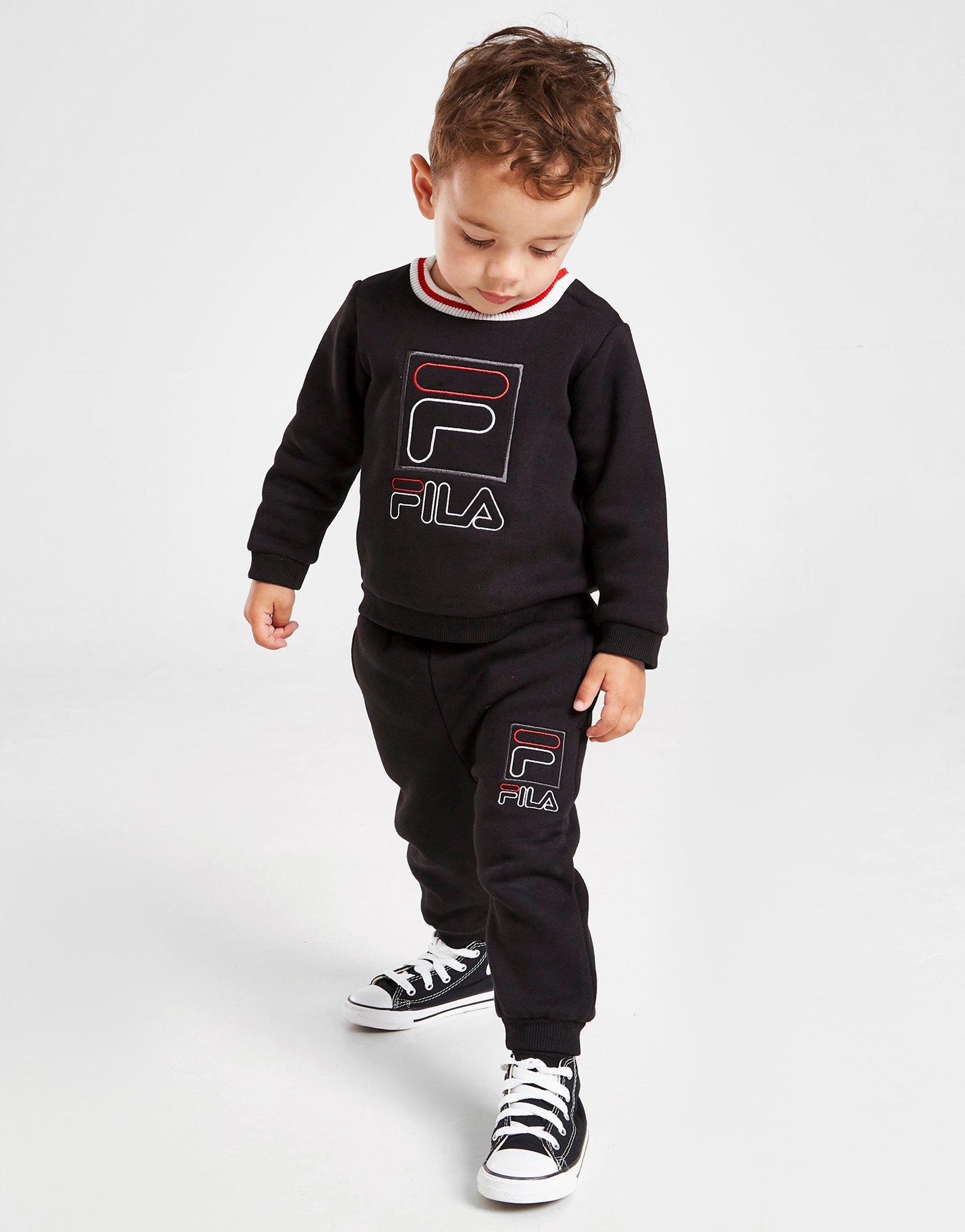Fila Hert Ribbed Crew Tracksuit Infant